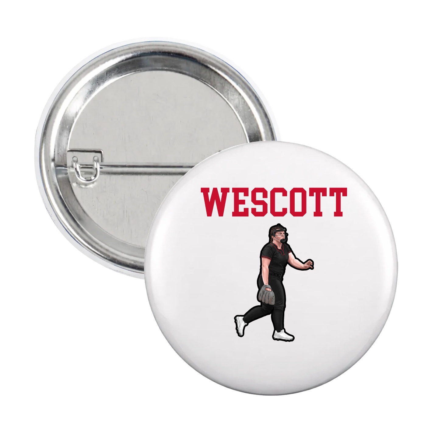 Game Day Button — Shirsey in White