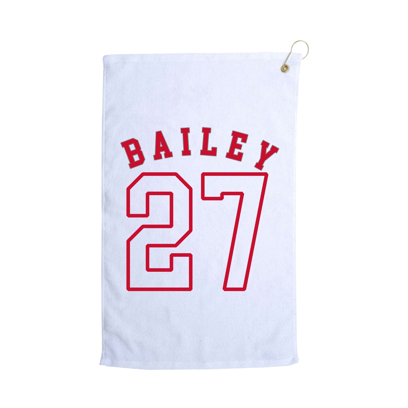 Golf Towel — Shirsey Arch in White