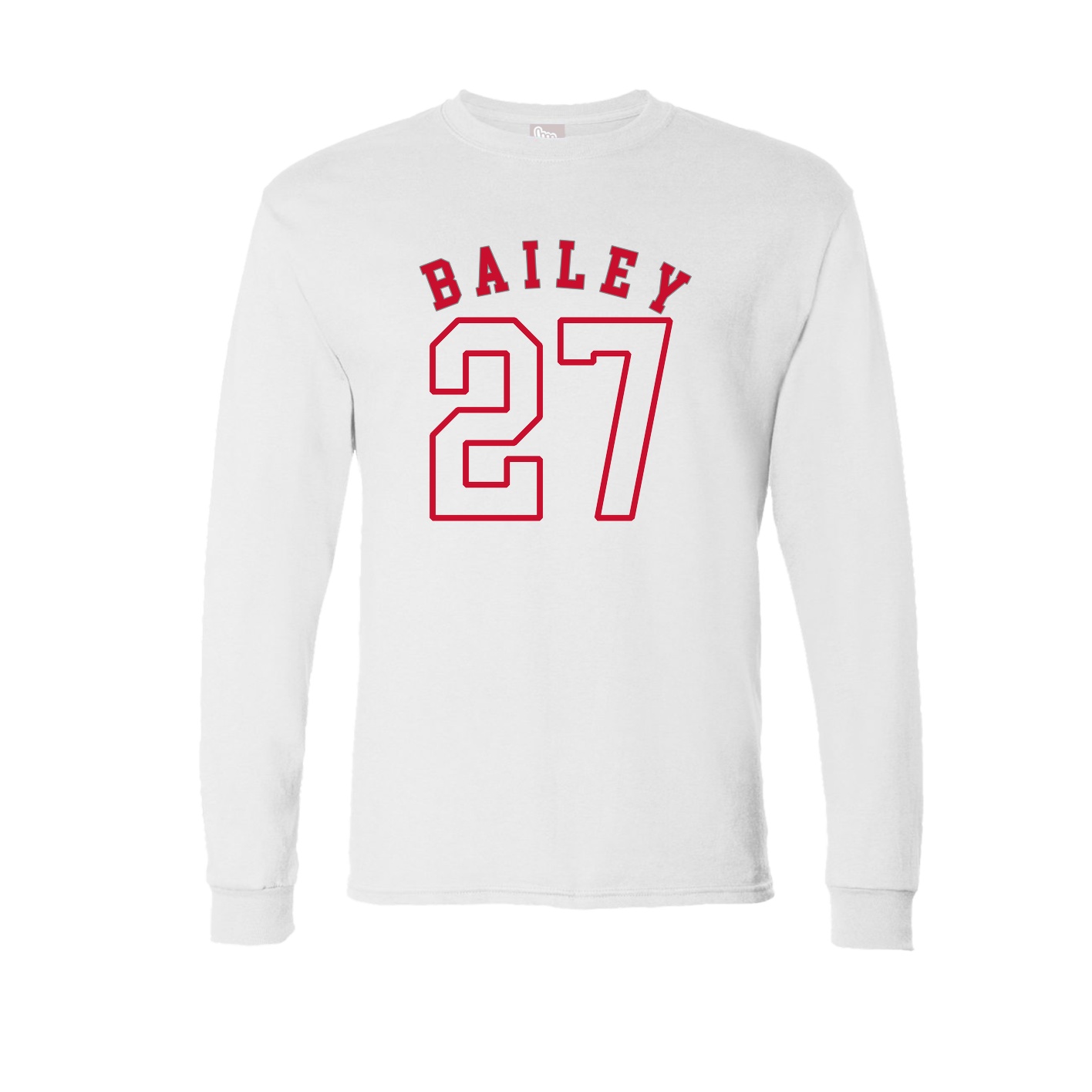 Long Sleeve Tee — Shirsey Arch in White