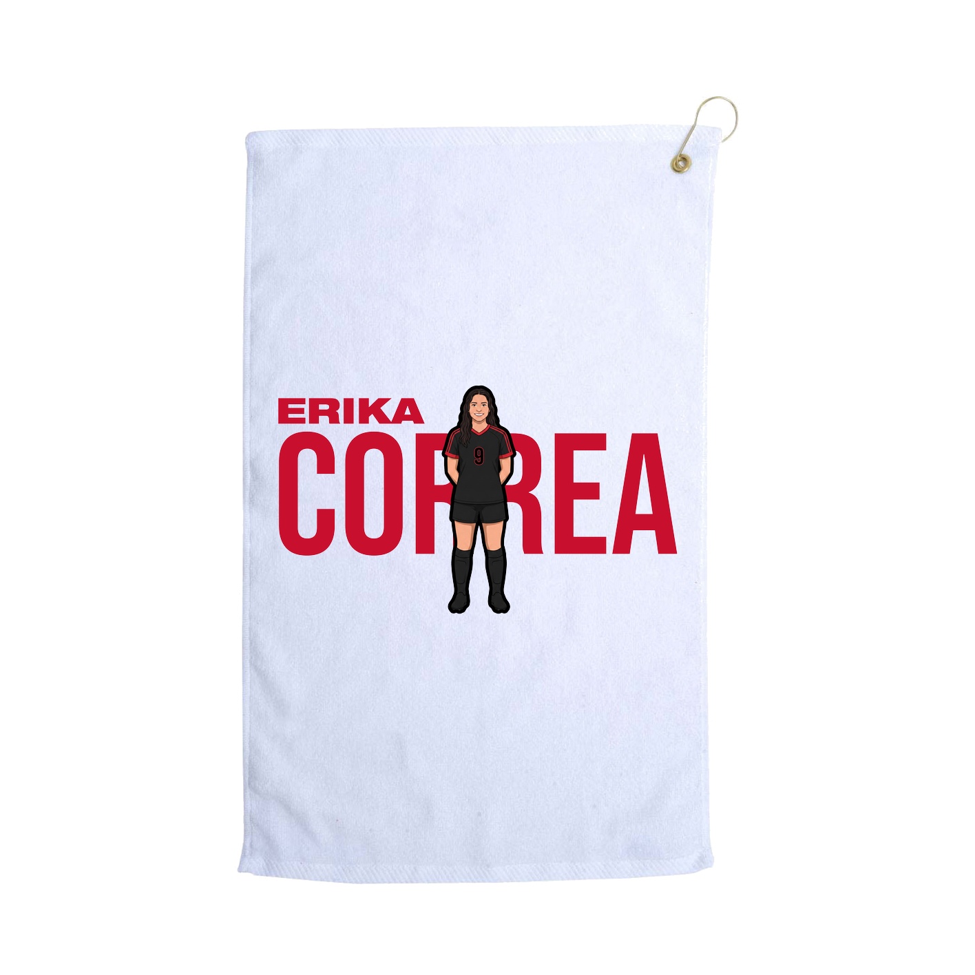 Golf Towel — Player Name in White