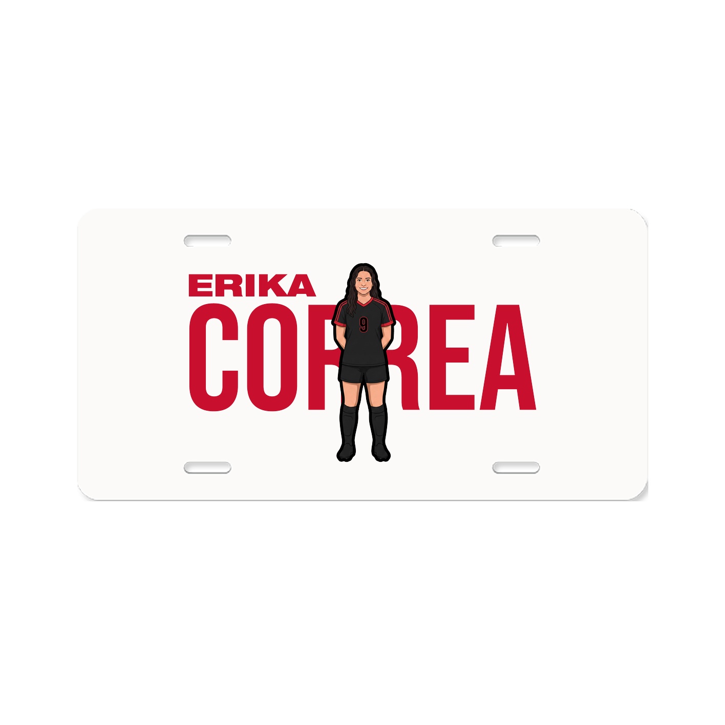 License Plate — Player Name in Classic