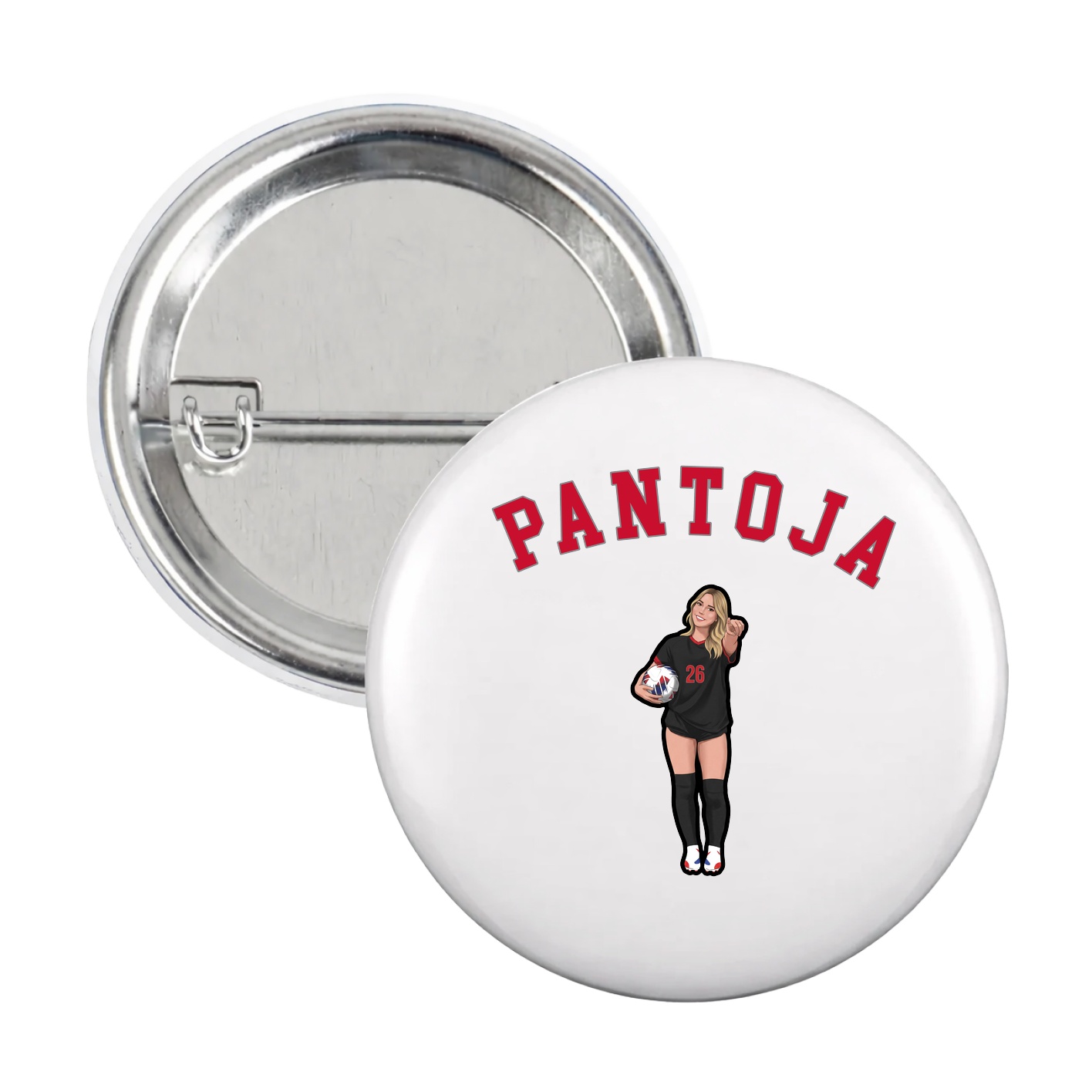 Game Day Button — Shirsey Arch in White