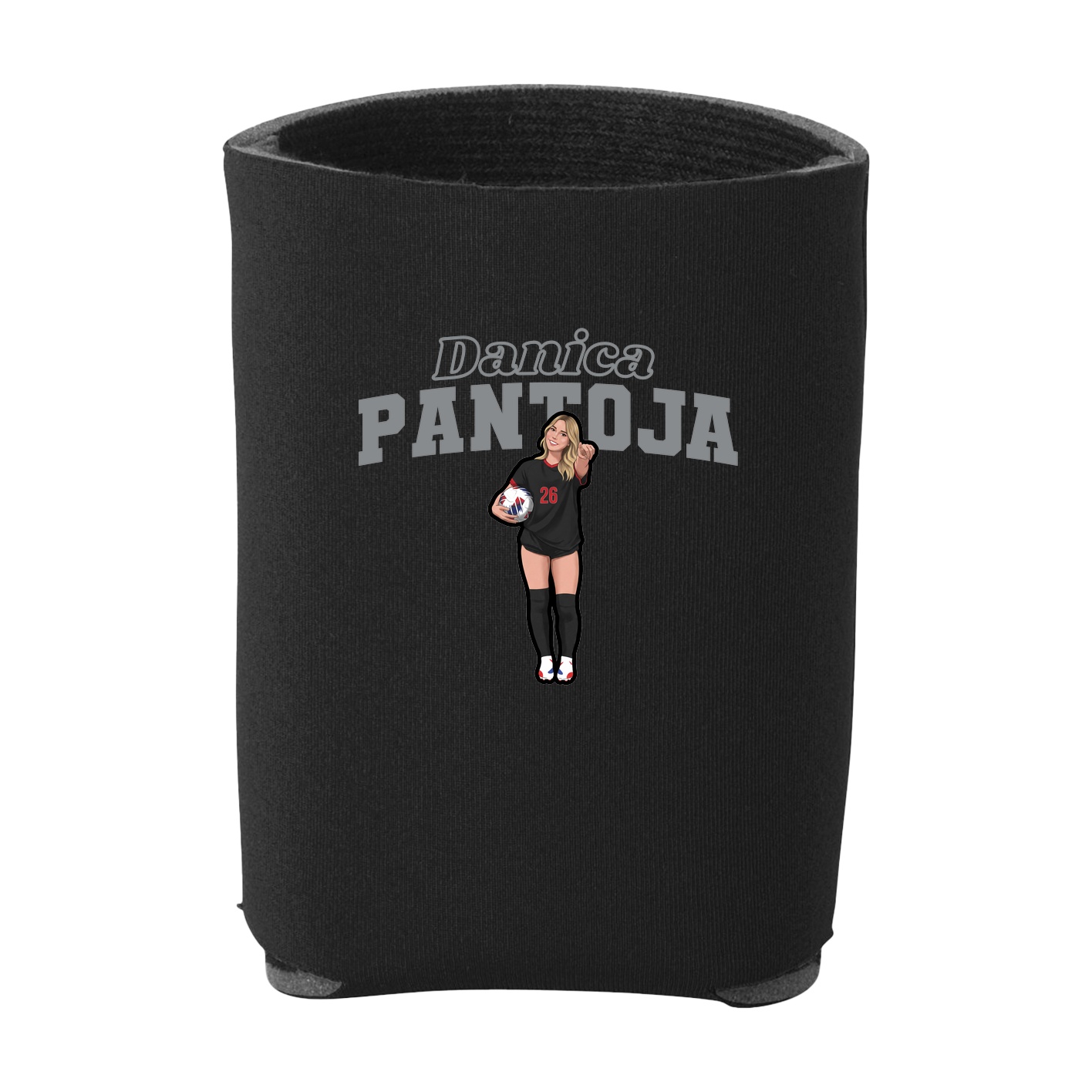 Can Holder — Name Arch in Black