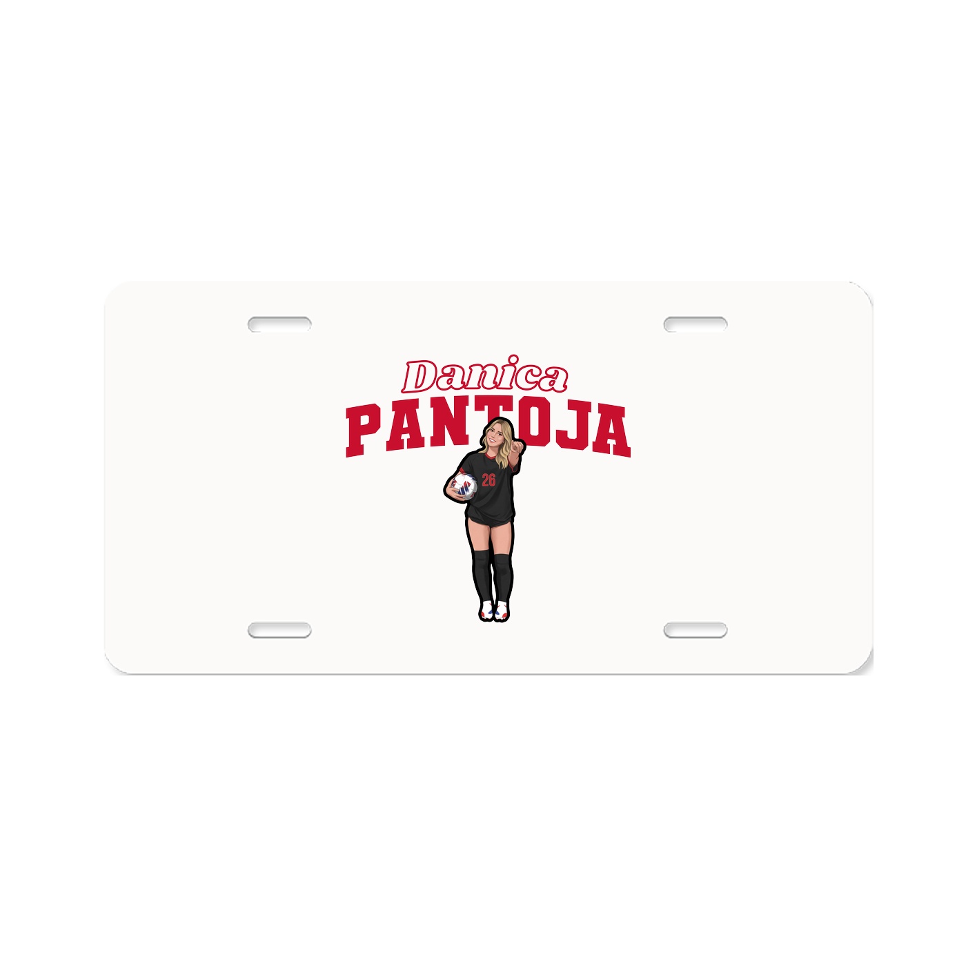 License Plate — Name Arch in Classic