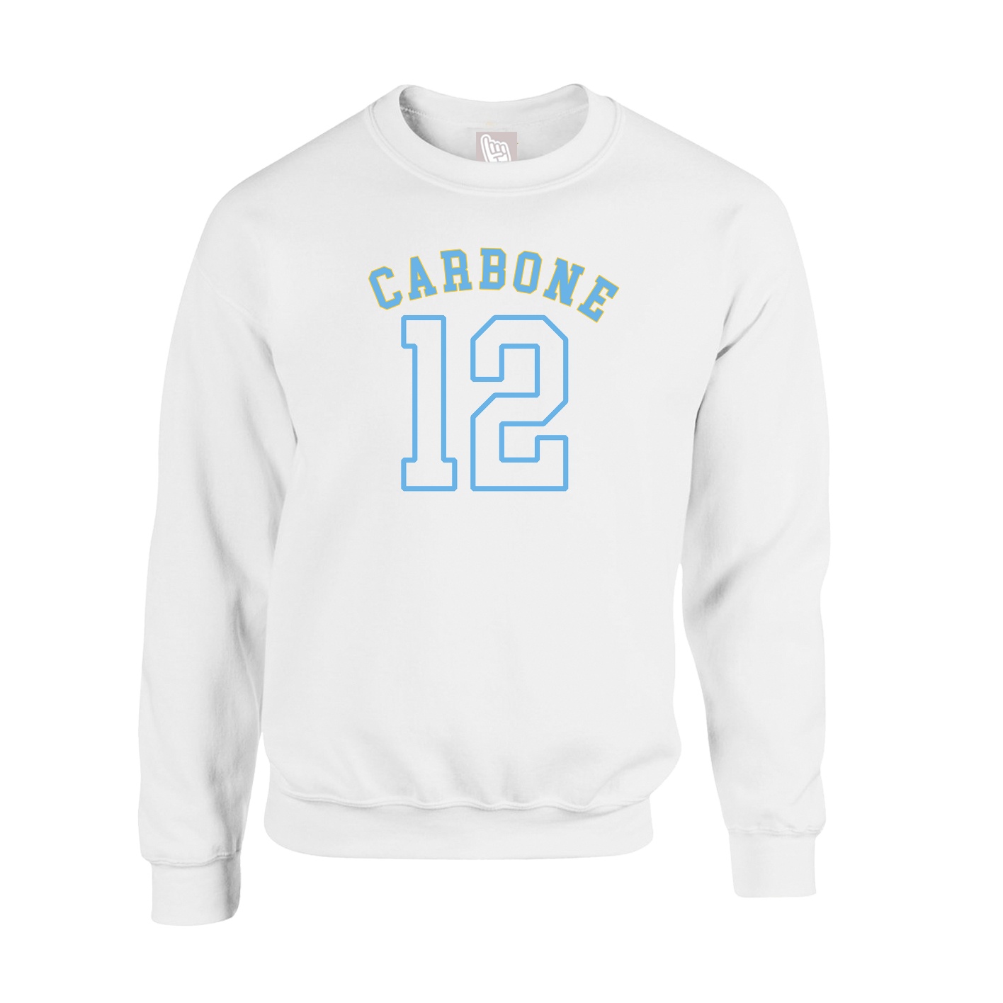 Fleece Crew — Shirsey Arch in White