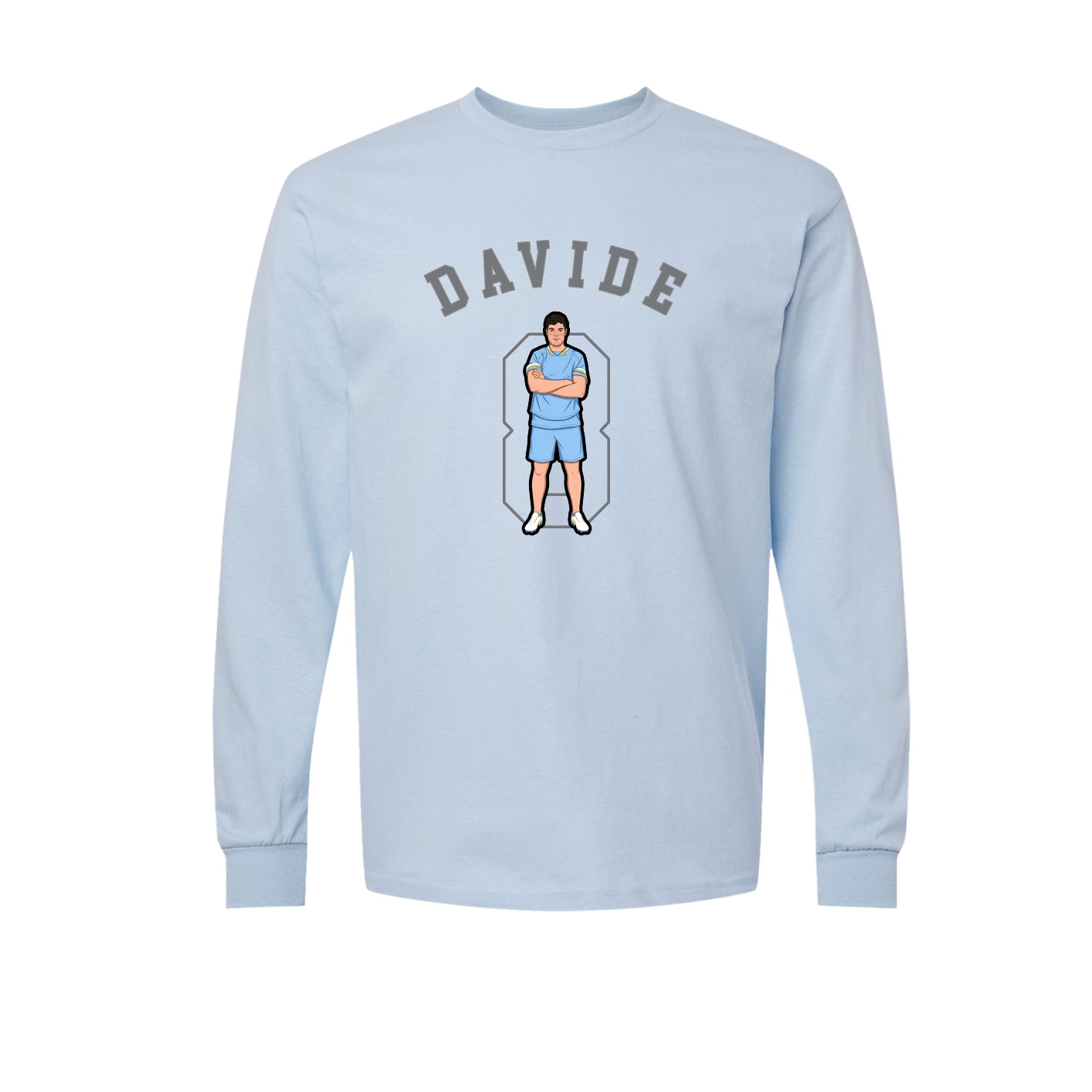 Long Sleeve Tee — Shirsey Arch in Light Blue