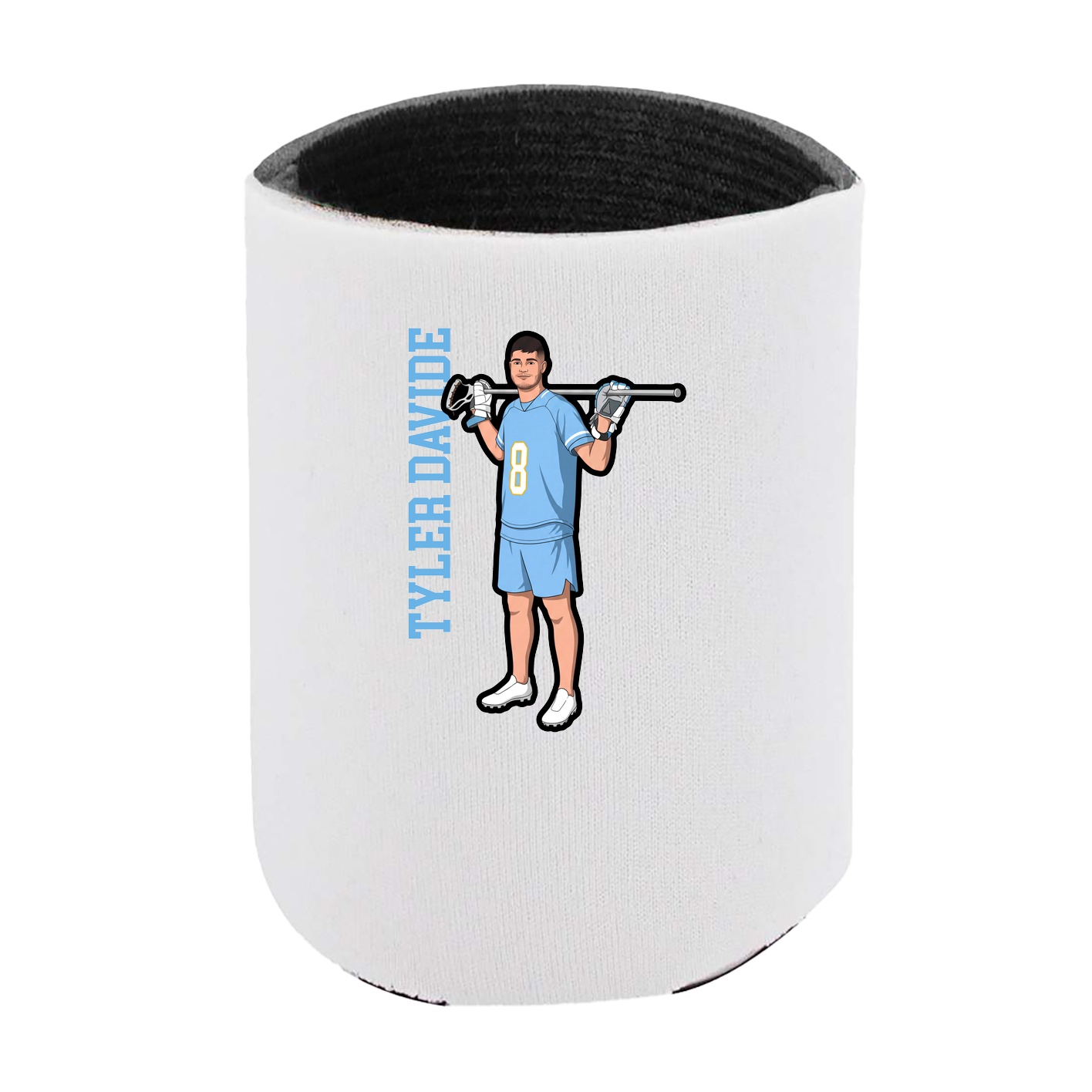 Can Holder — Name Vertical in White