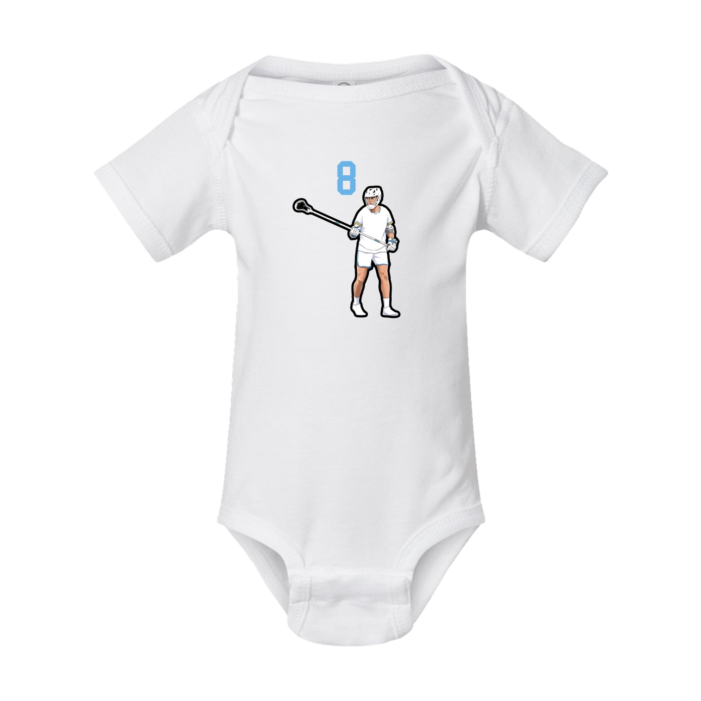 Baby Onesie — Number Top in White