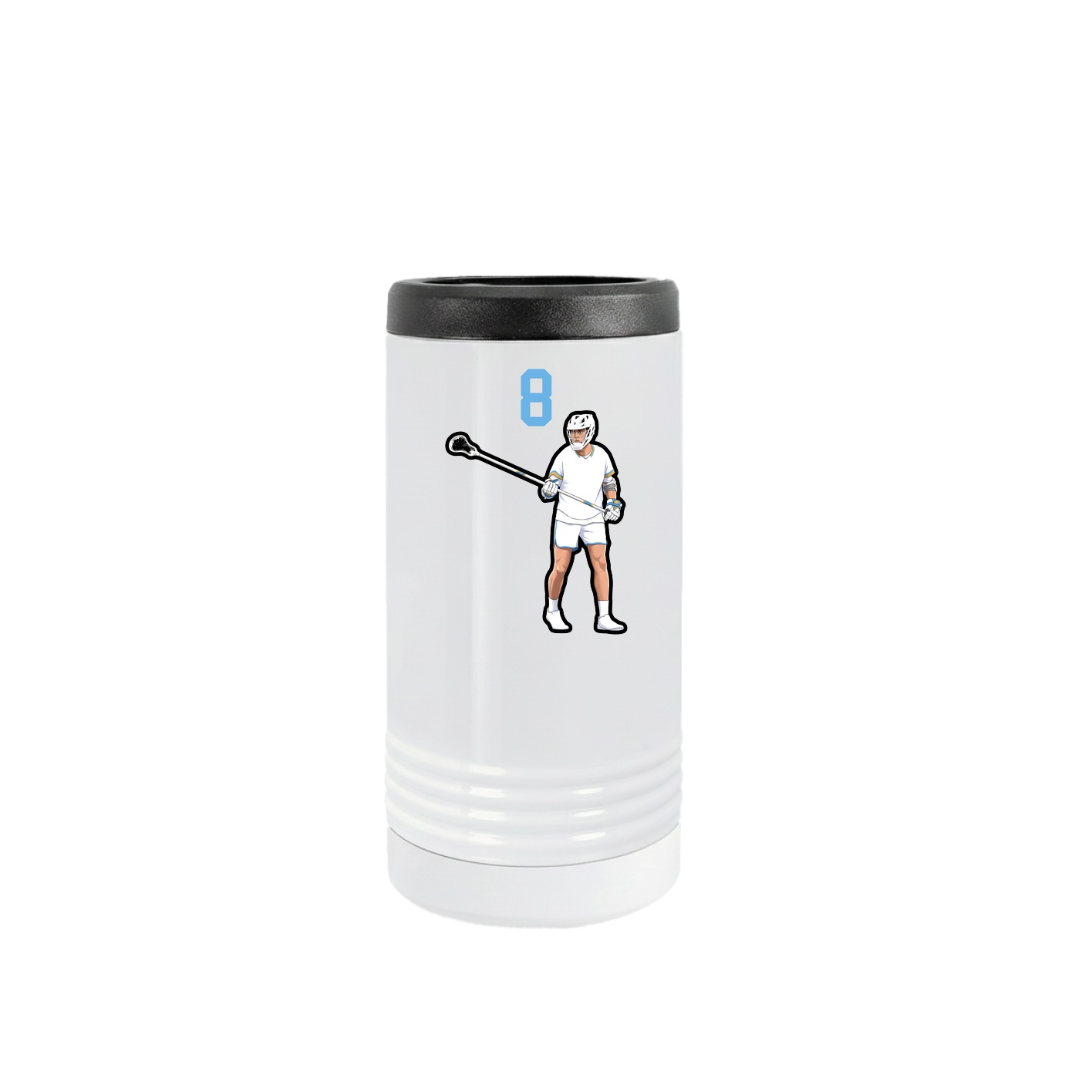 Slim Beverage Holder — Number Top in White
