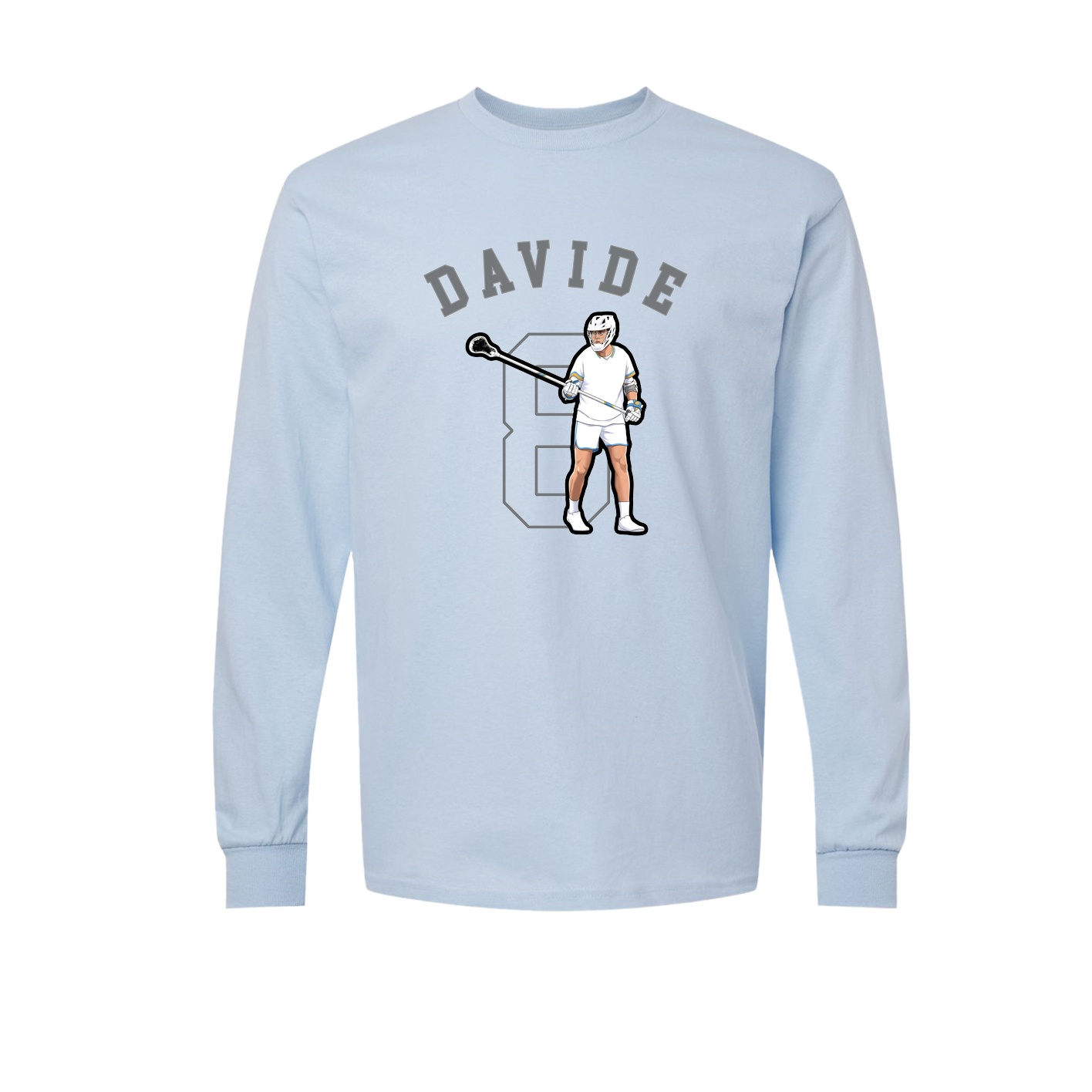 Long Sleeve Tee — Shirsey Arch in Light Blue
