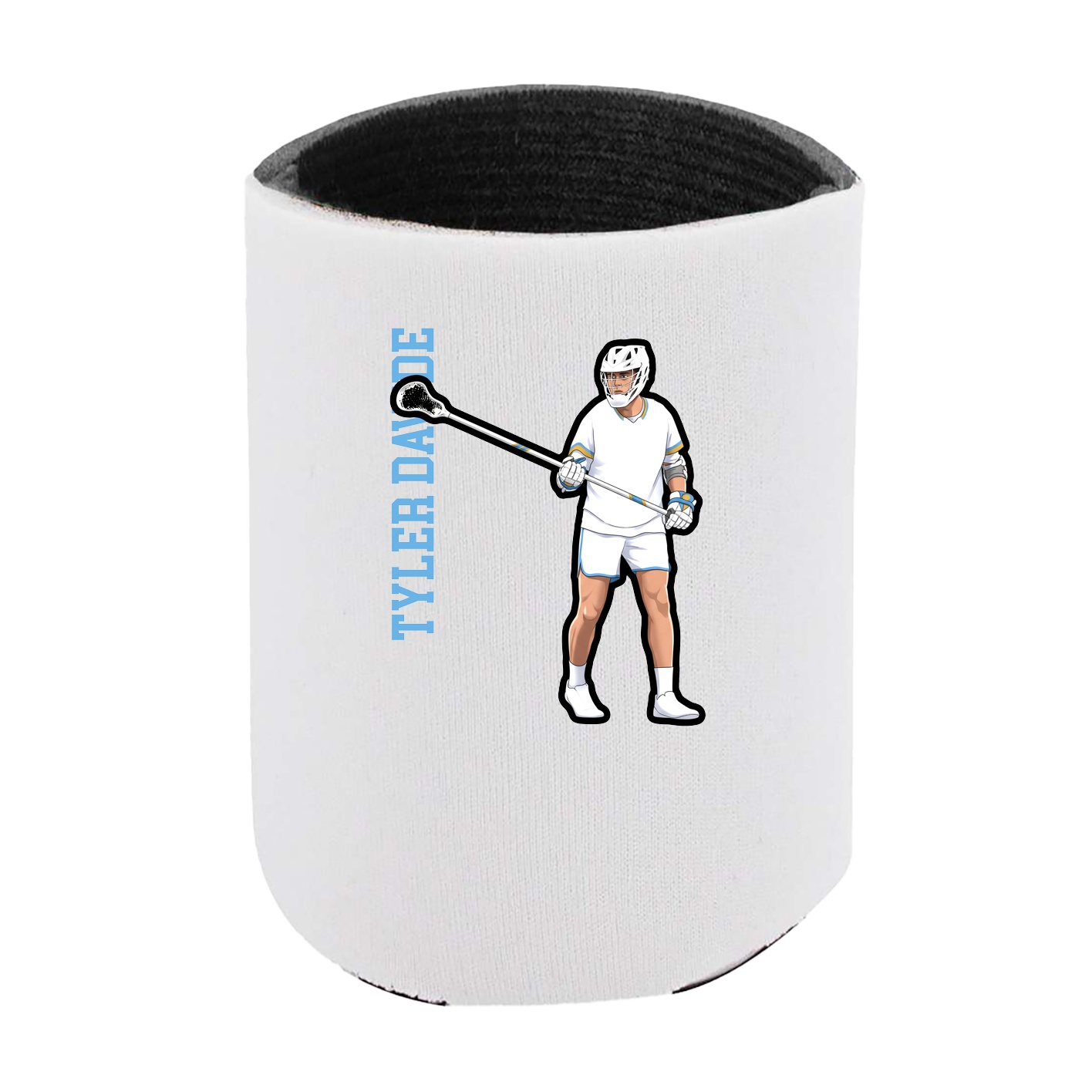 Can Holder — Name Vertical in White