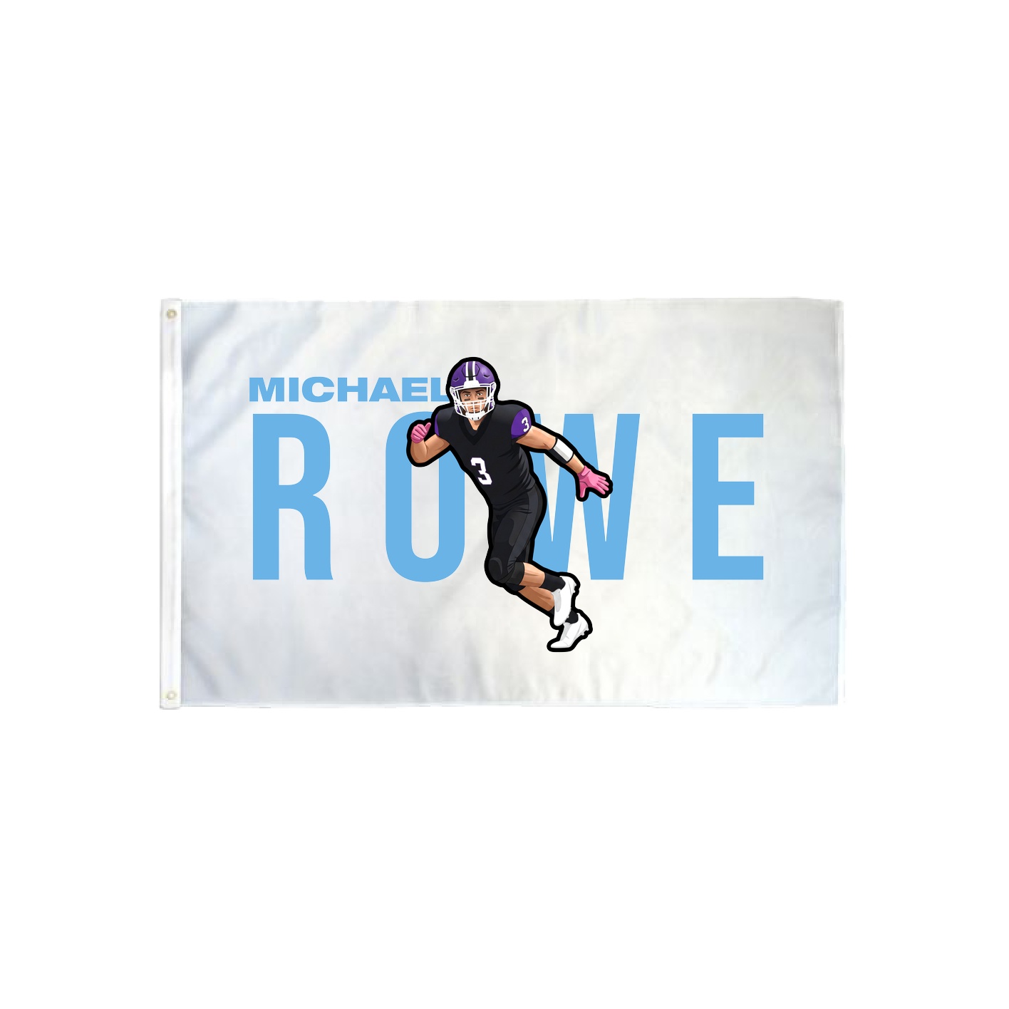 3x5 Flag — Player Name in Classic