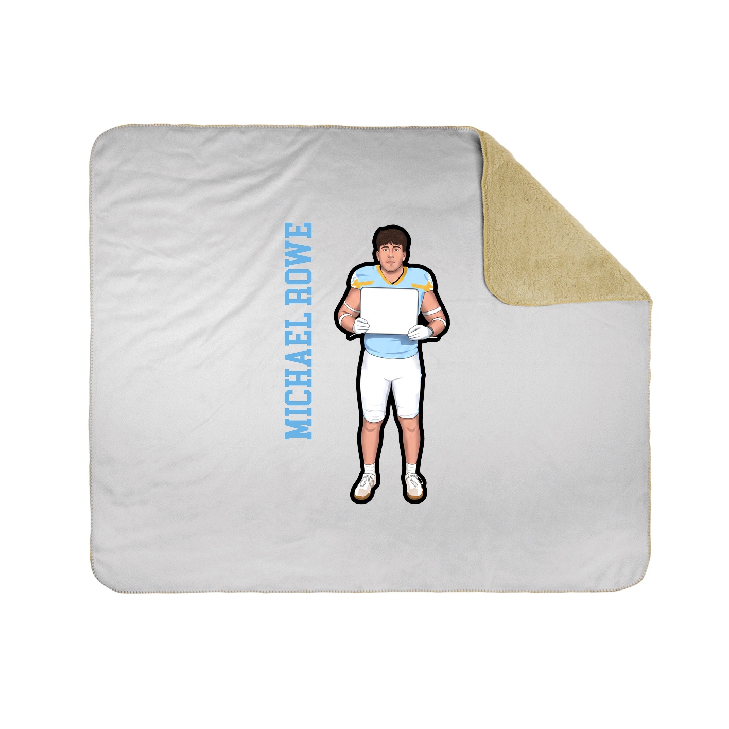 50x60 Sherpa Lined Throw Blanket