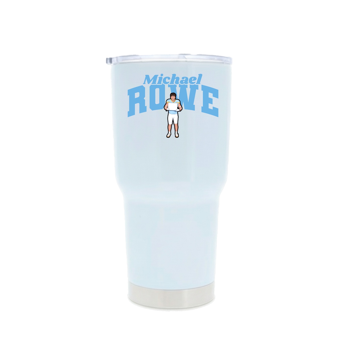 30oz Stainless Steel Tumbler — Signature Arch in White