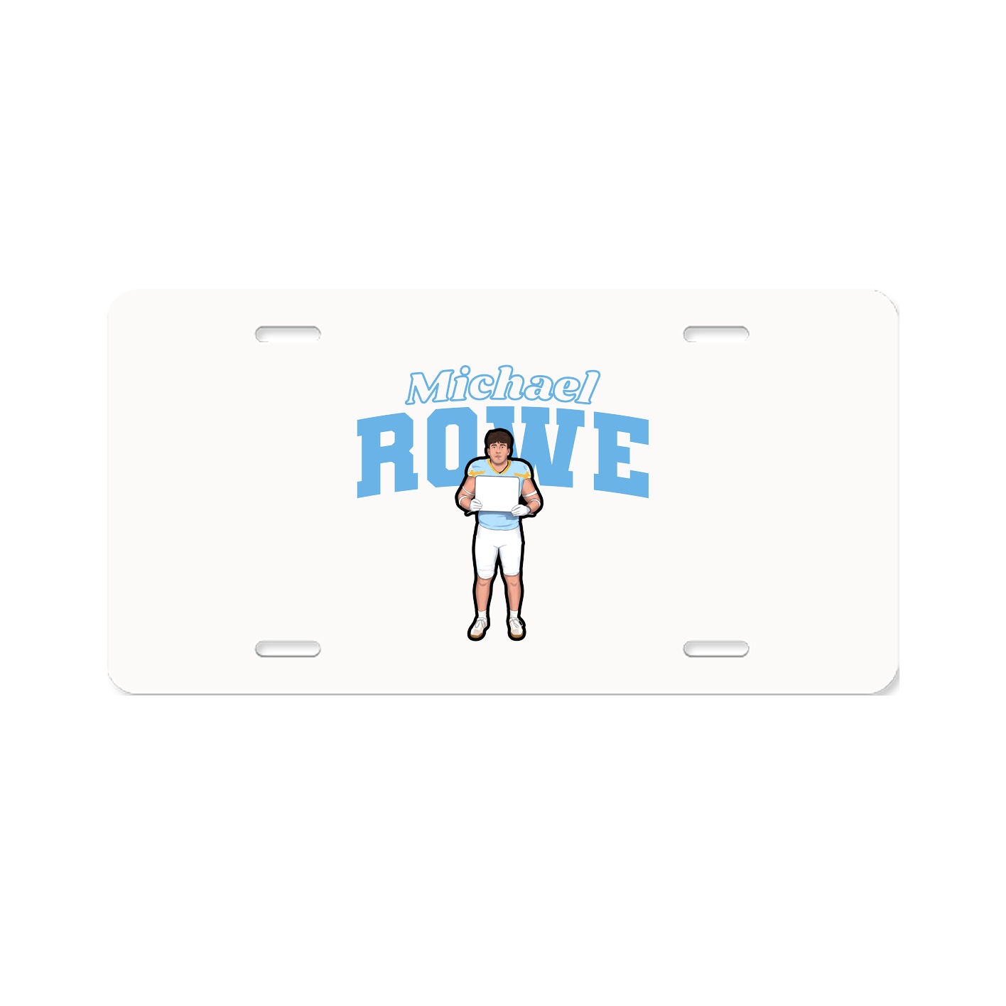 License Plate — Name Arch in Classic