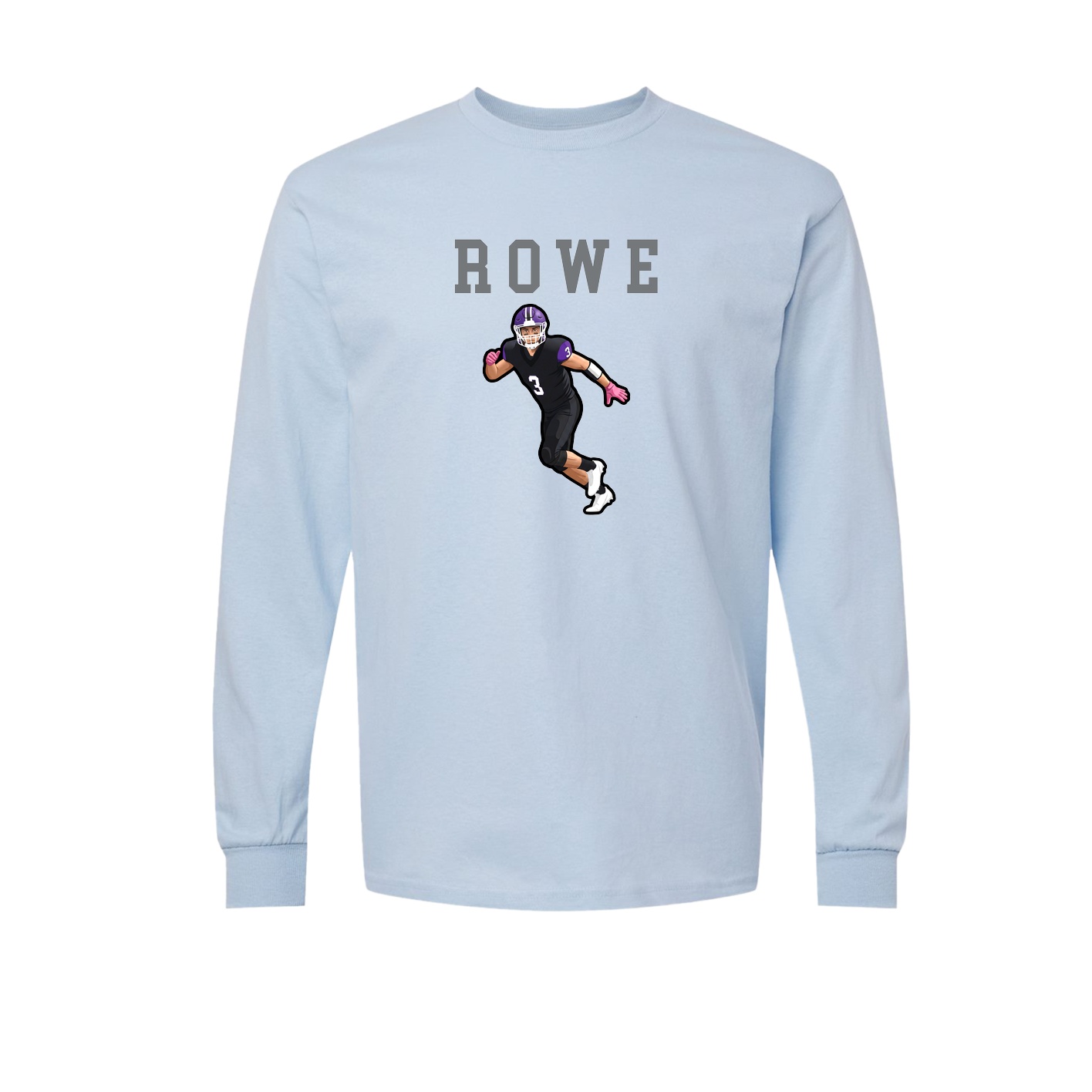 Long Sleeve Tee — Shirsey in Light Blue
