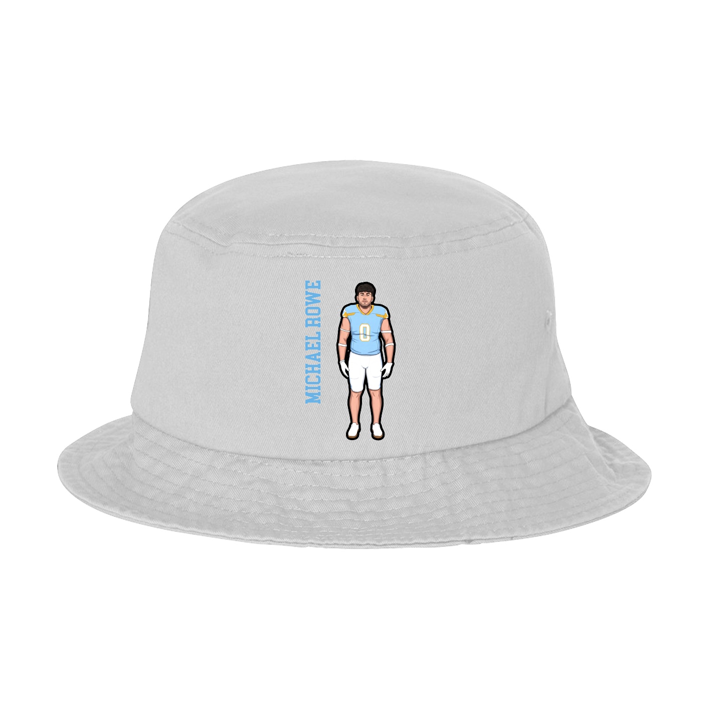 Bucket Cap — Name Vertical in White