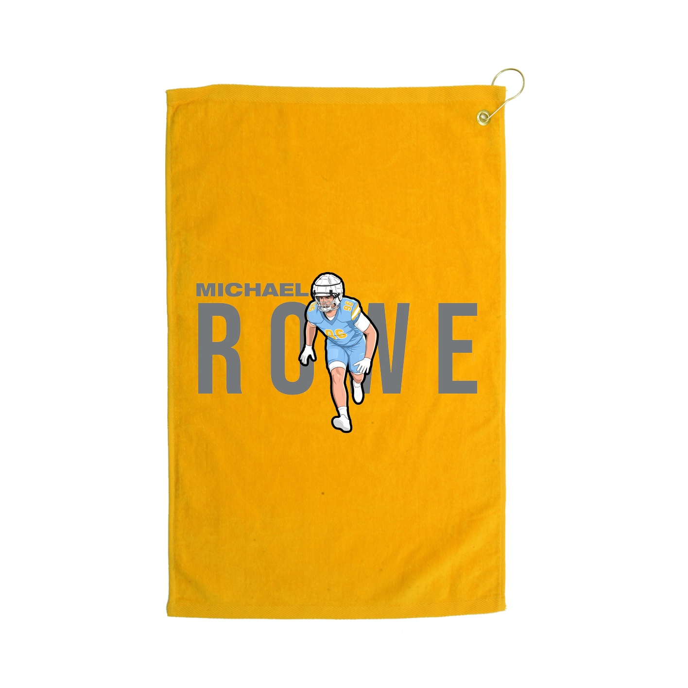 Golf Towel — Player Name in Gold