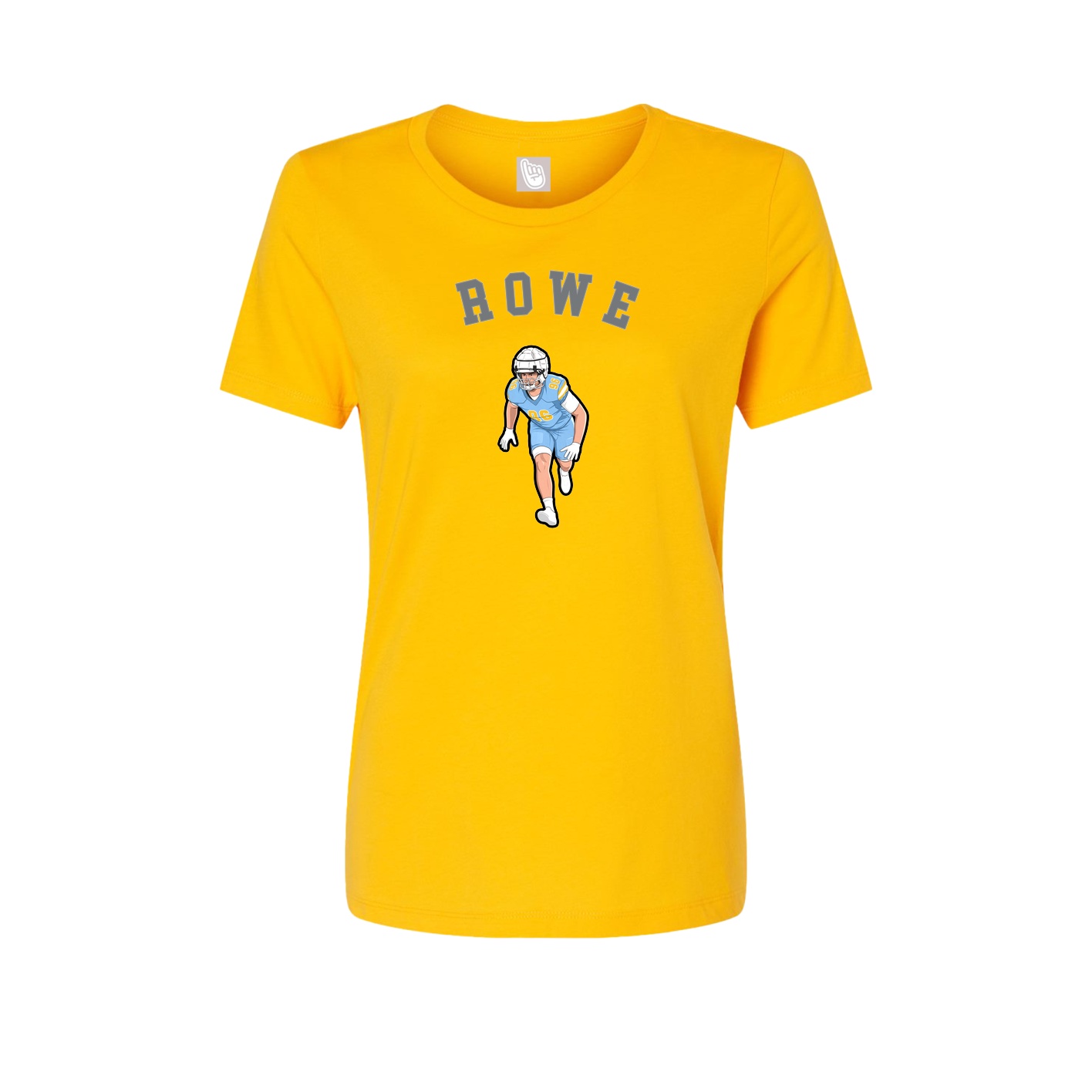 Fitted Women's Tee — Shirsey Arch in Gold