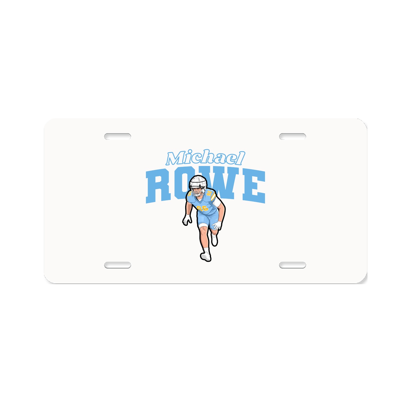 License Plate — Name Arch in Classic