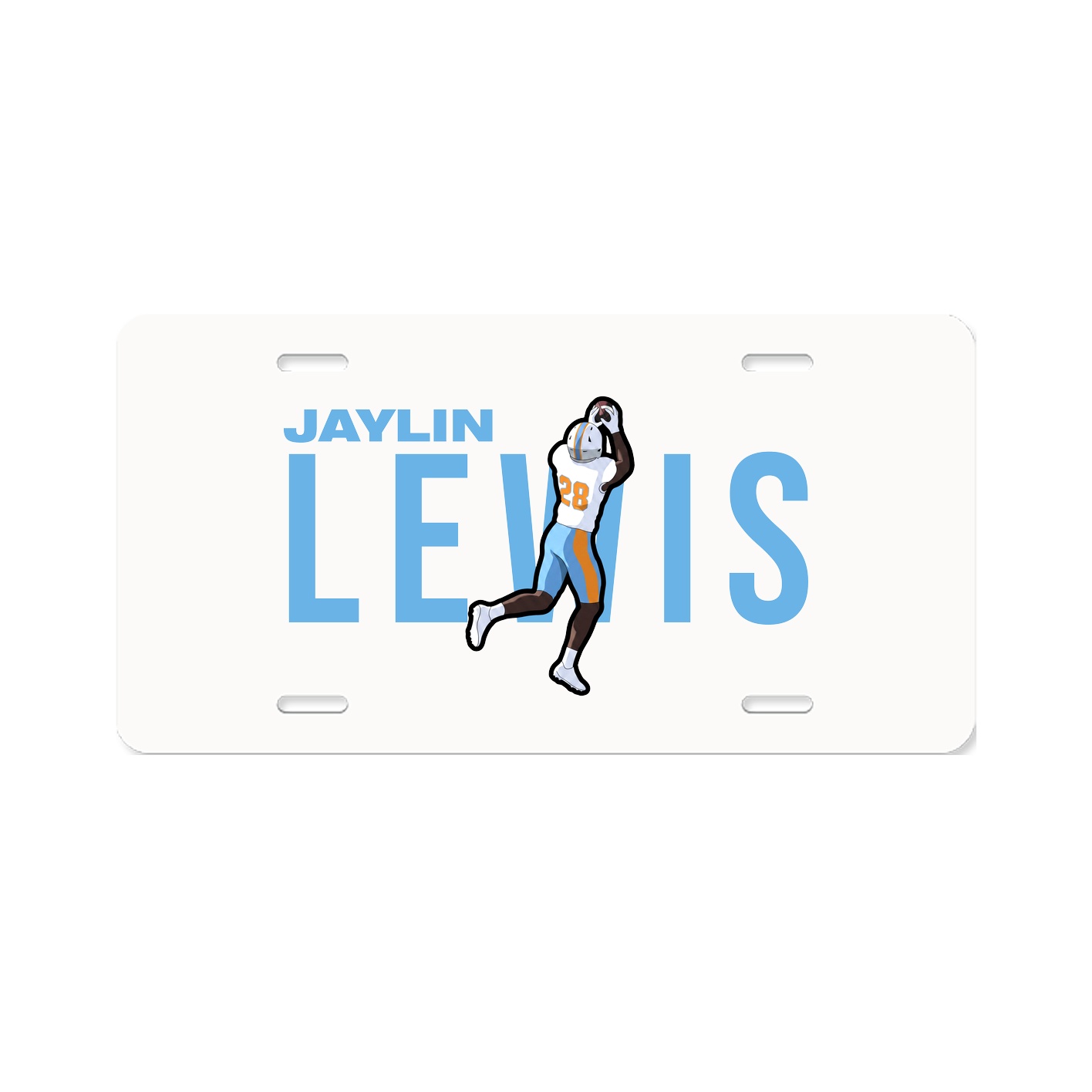 License Plate — Player Name in Classic