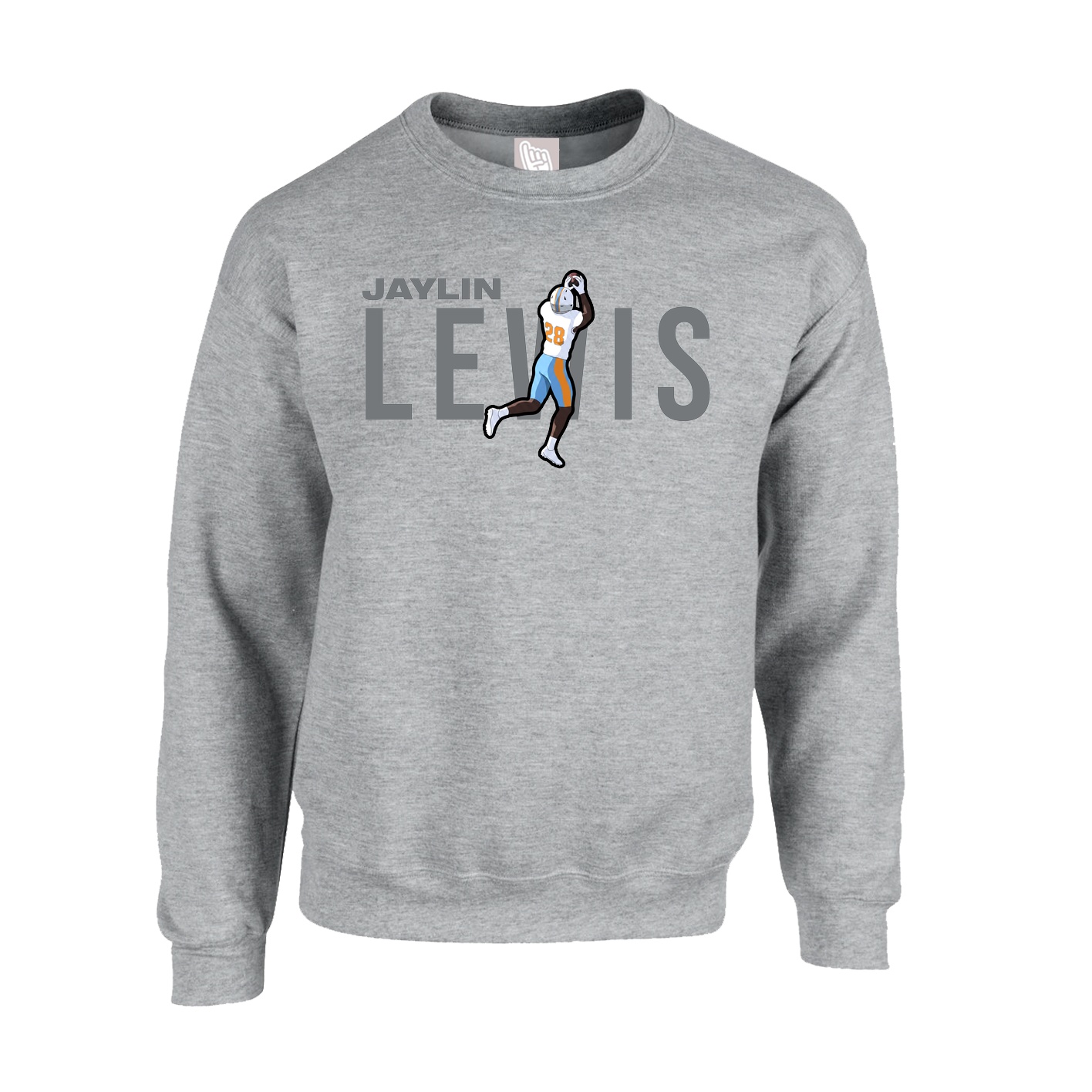 Fleece Crew — Player Name in Grey