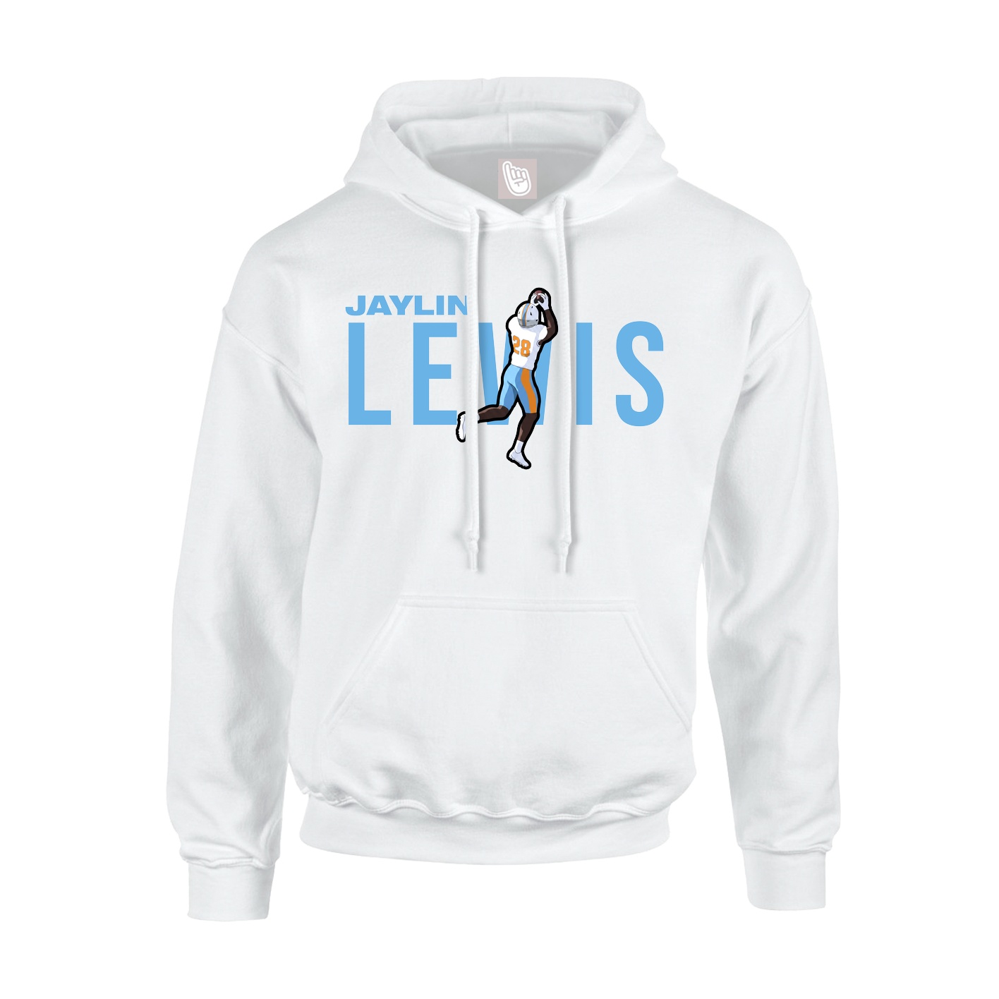 Youth Hoodie — Player Name in White