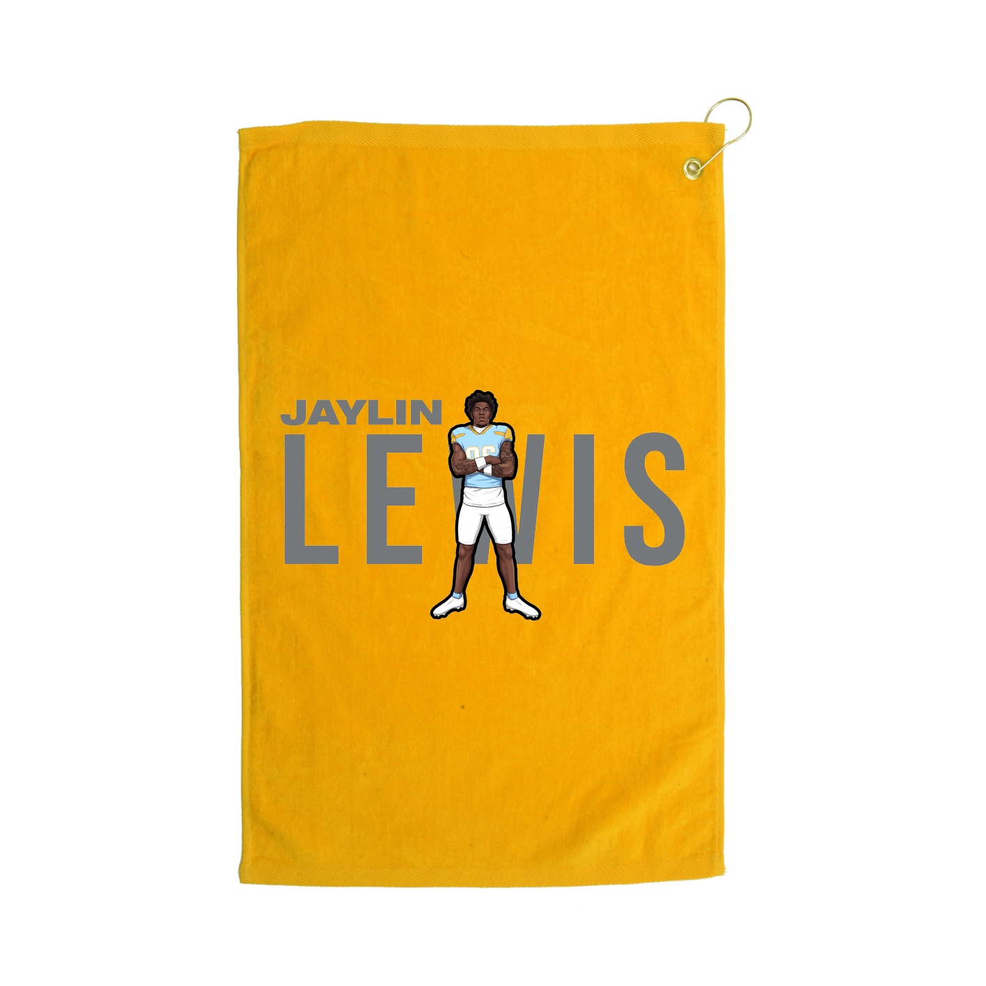Golf Towel — Player Name in Gold