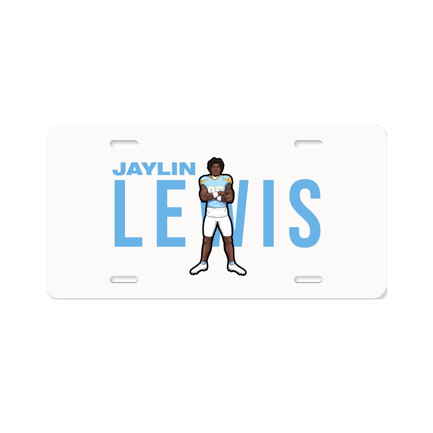 License Plate — Player Name in Classic