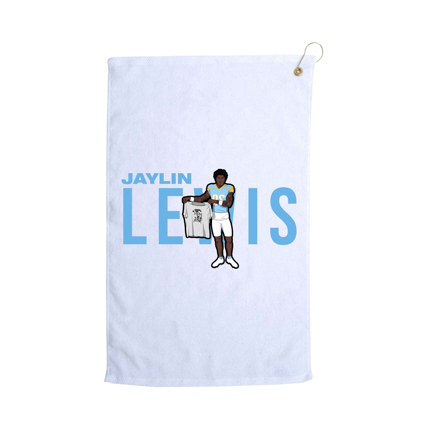 Golf Towel — Player Name in White