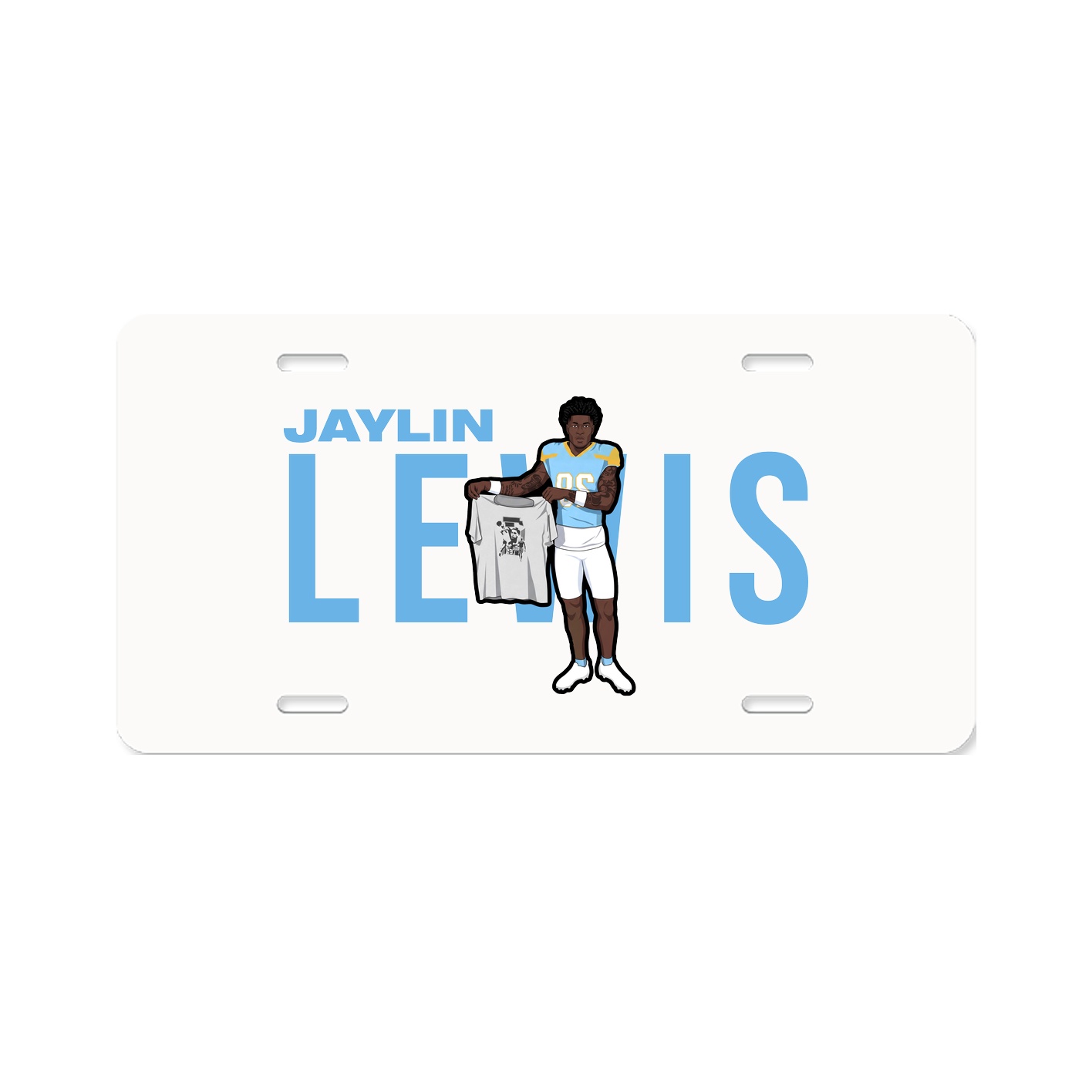 License Plate — Player Name in Classic