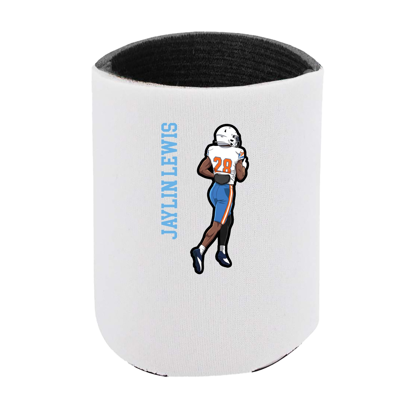 Can Holder — Name Vertical in White