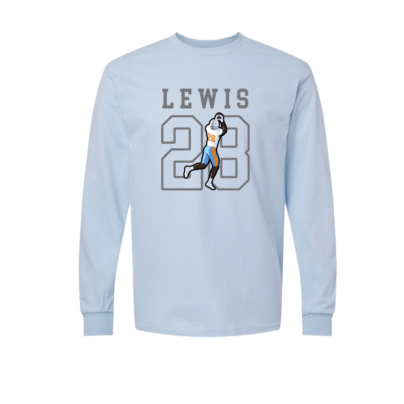 Long Sleeve Tee — Shirsey in Light Blue