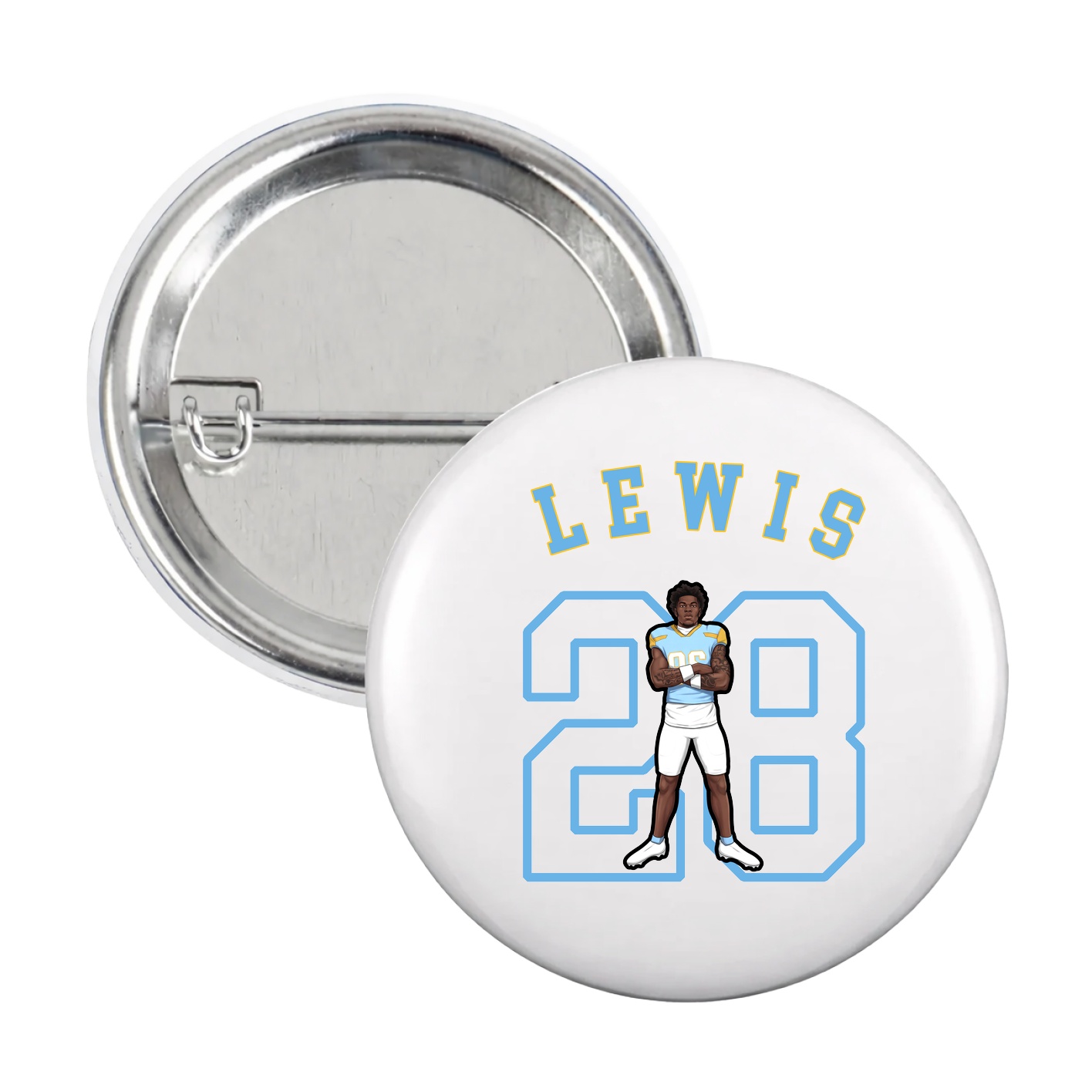Game Day Button — Shirsey Arch in White