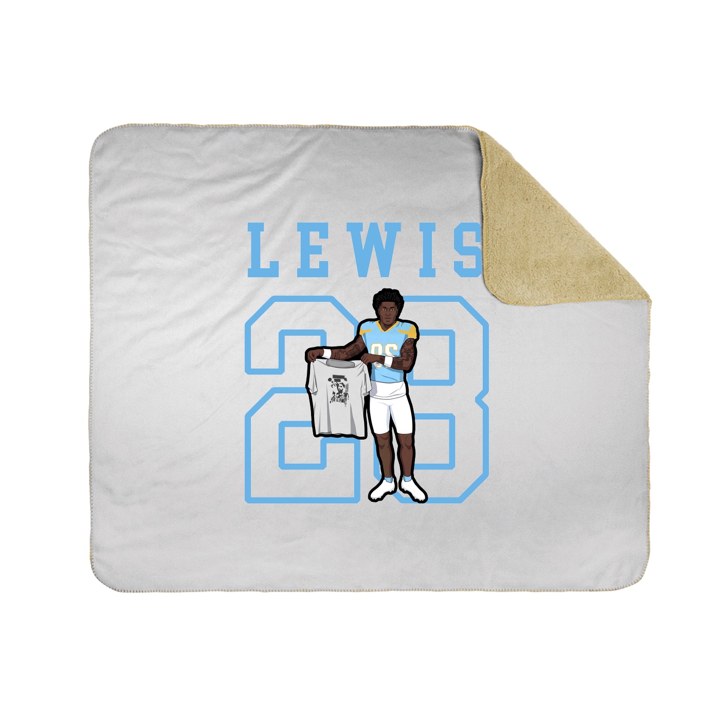 Throw Blanket — Shirsey in White