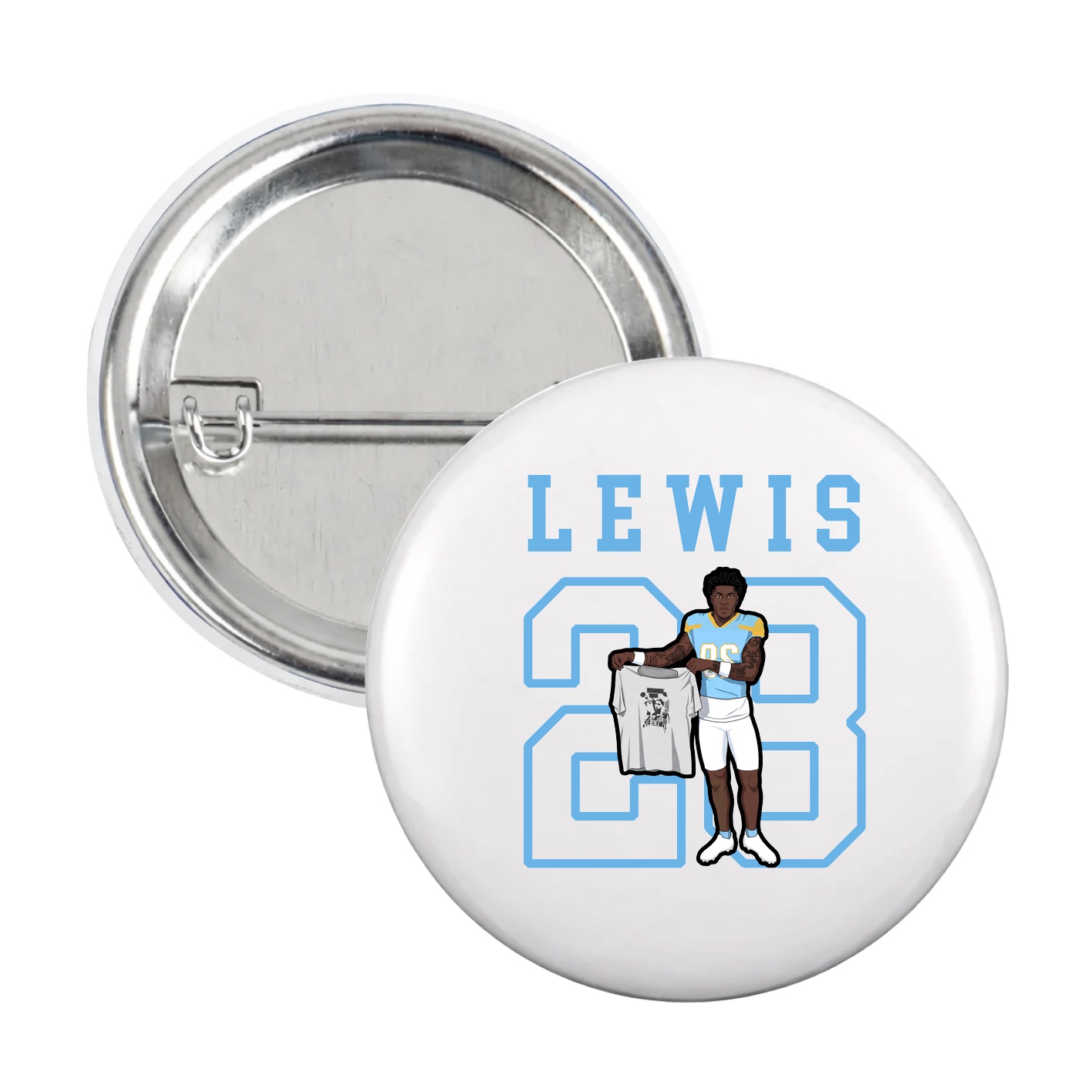 Game Day Button — Shirsey in White