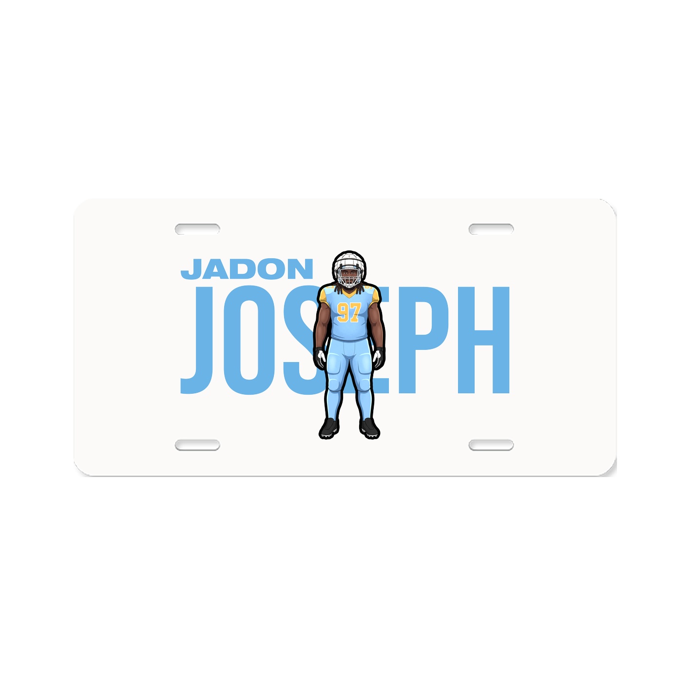 License Plate — Player Name in Classic