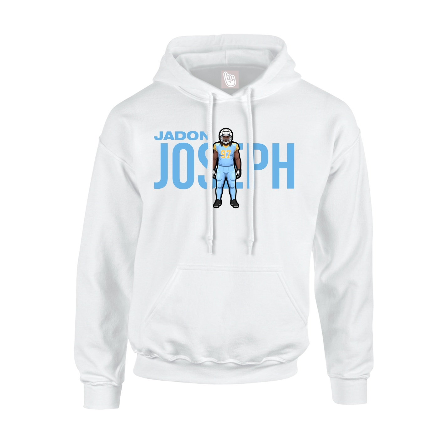 Youth Hoodie — Player Name in White