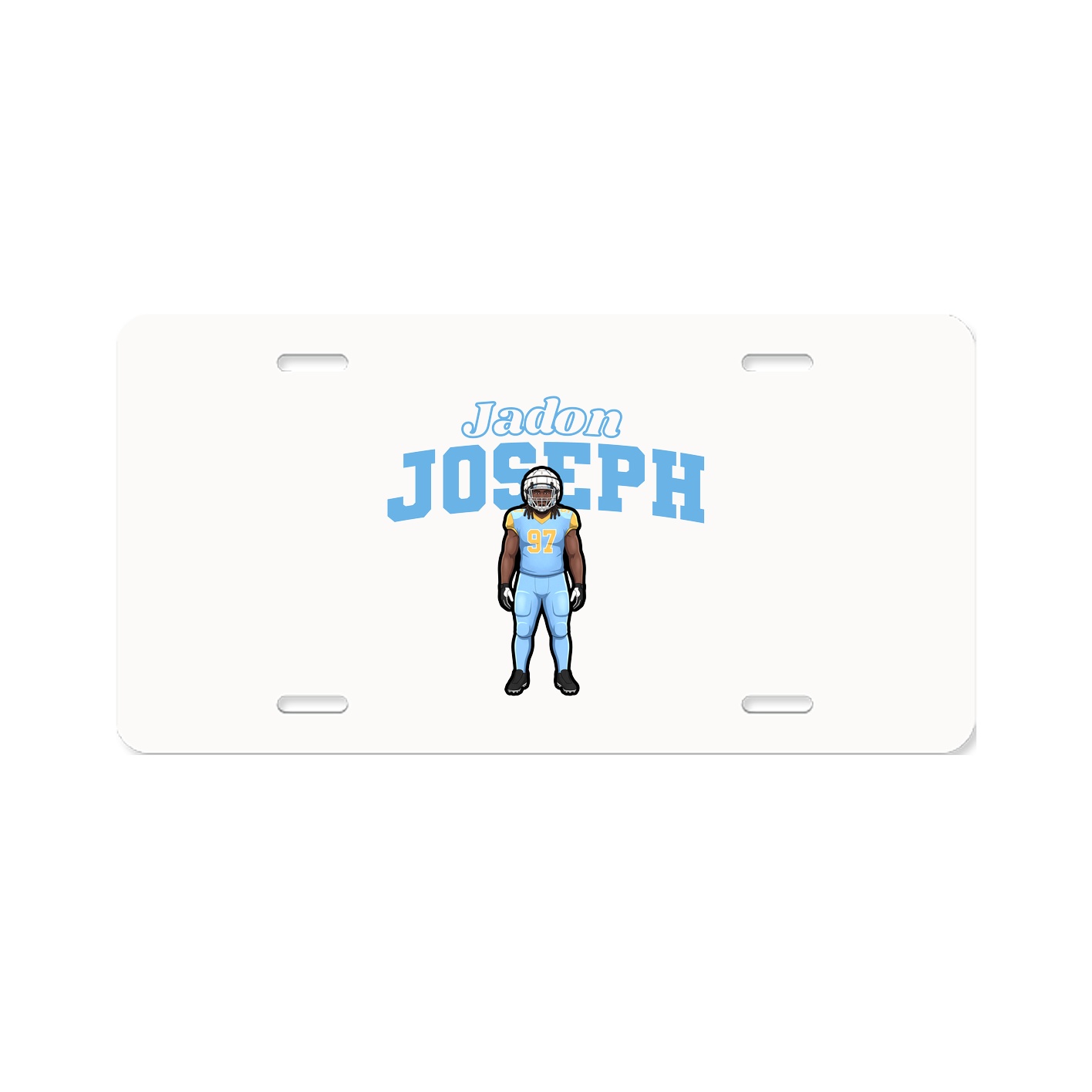 License Plate — Name Arch in Classic