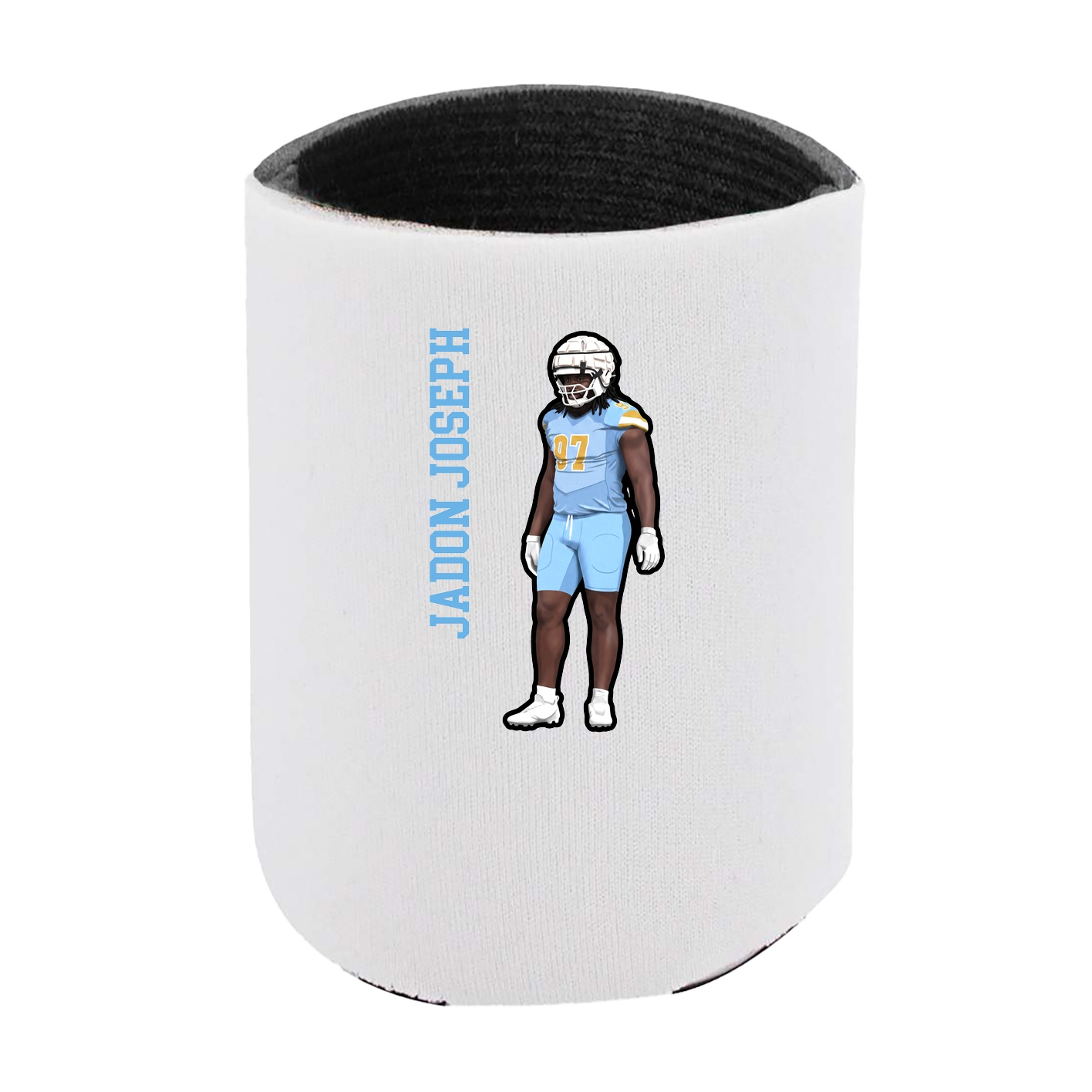 Can Holder — Name Vertical in White