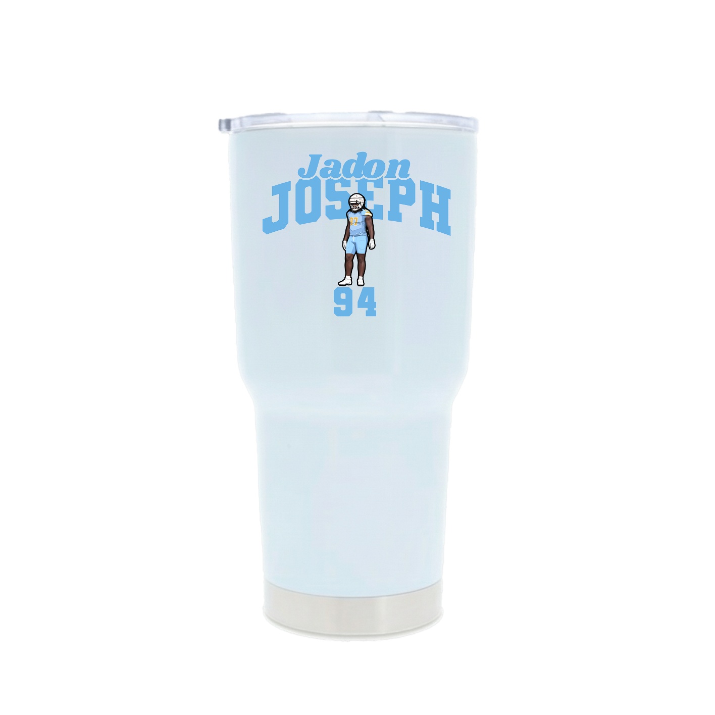 30oz Stainless Steel Tumbler — Signature Arch in White