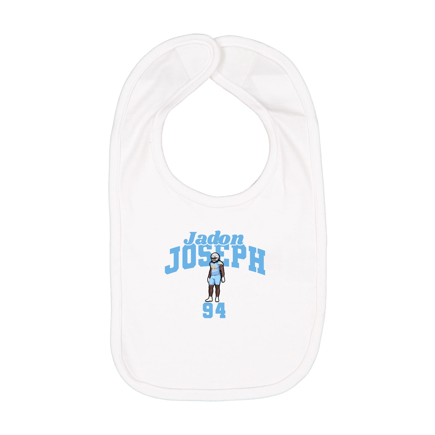 Infant Bib — Signature Arch in White