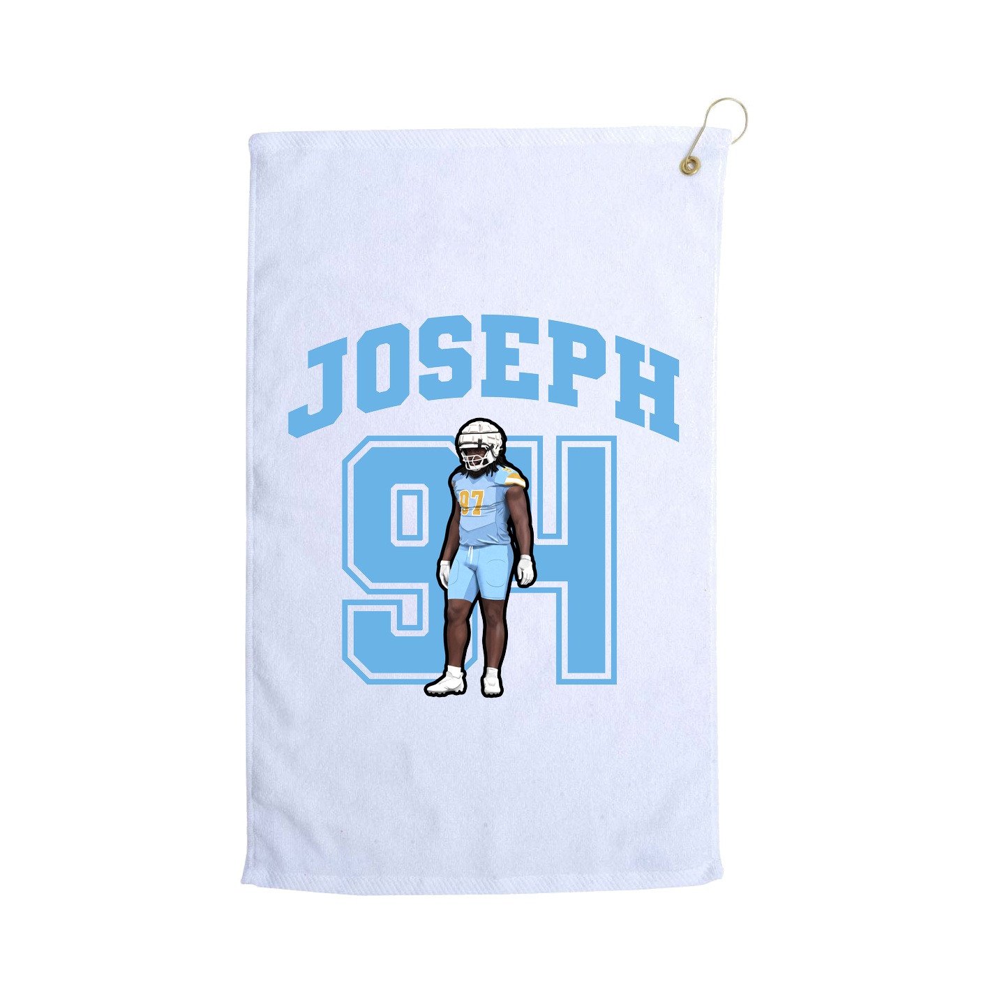Golf Towel — Number in White