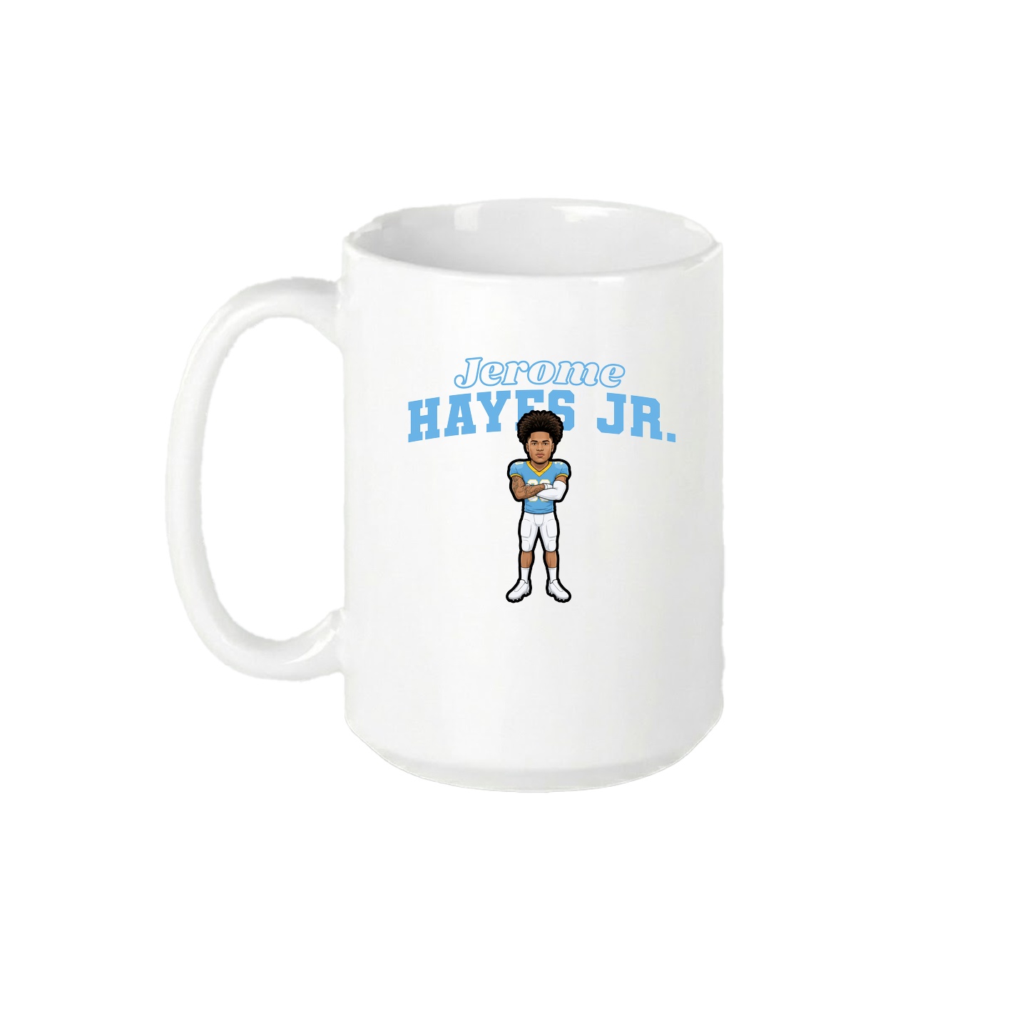 15oz Coffee Mug — Name Arch in White