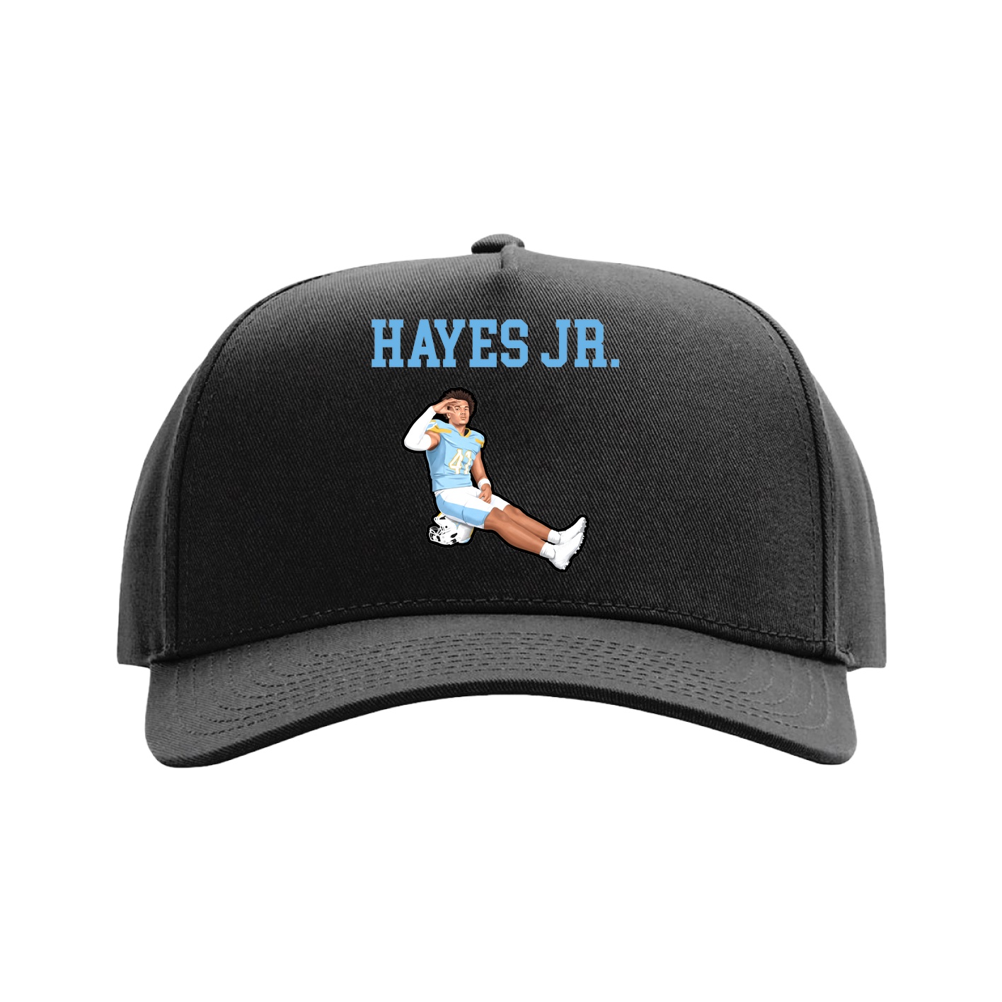 Full Fabric Five-Panel Champ Cap — Shirsey in Black