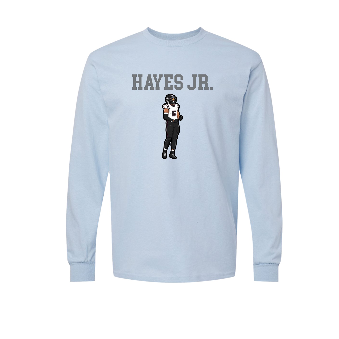 Long Sleeve Tee — Shirsey in Light Blue
