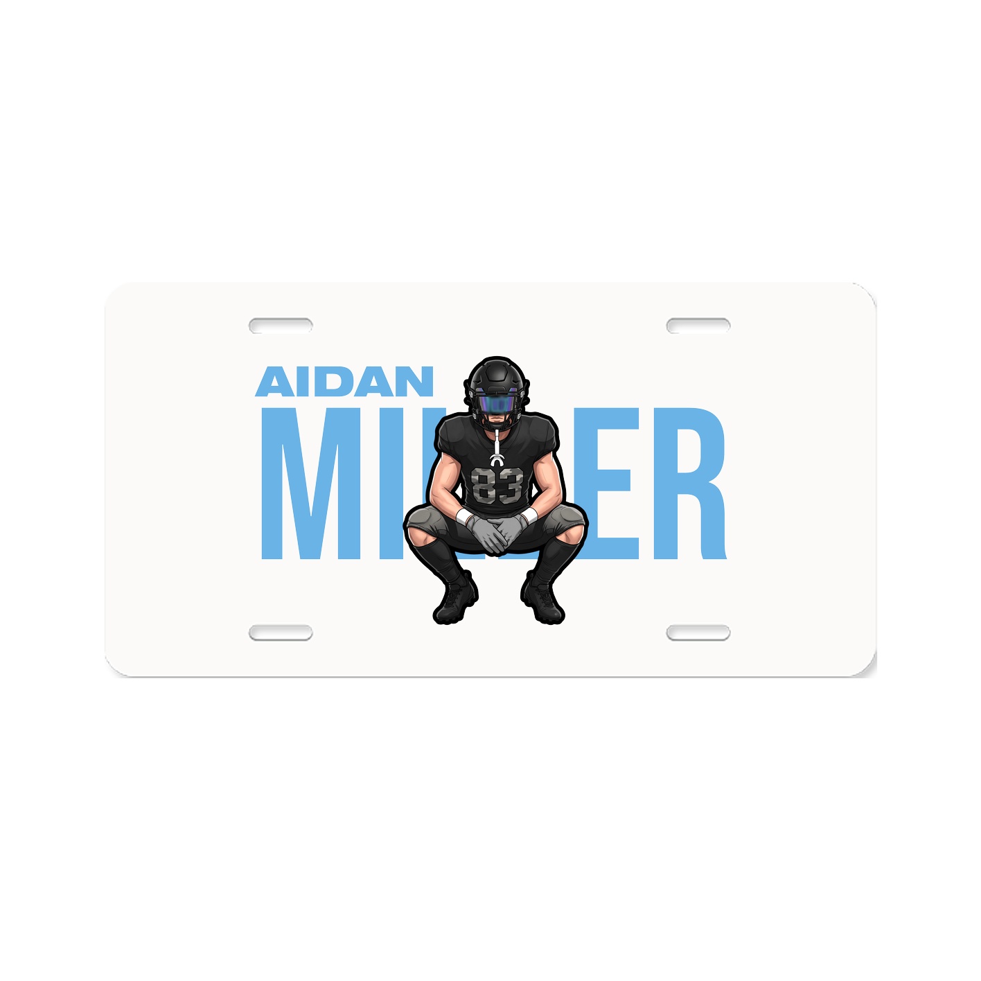License Plate — Player Name in Classic