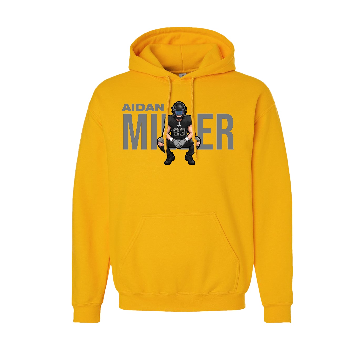 Hoodie — Player Name in Gold