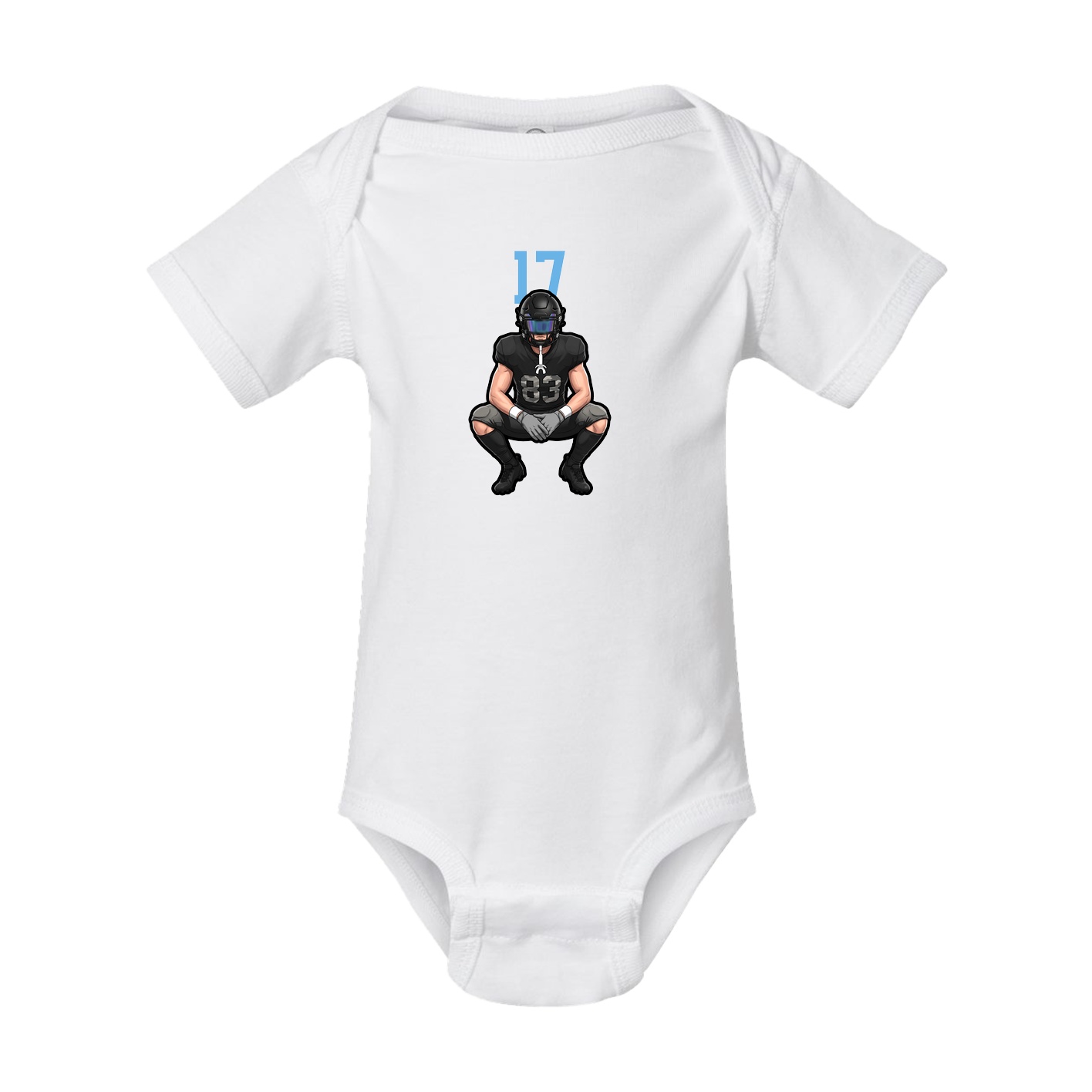 Baby Onesie — Number Top in White
