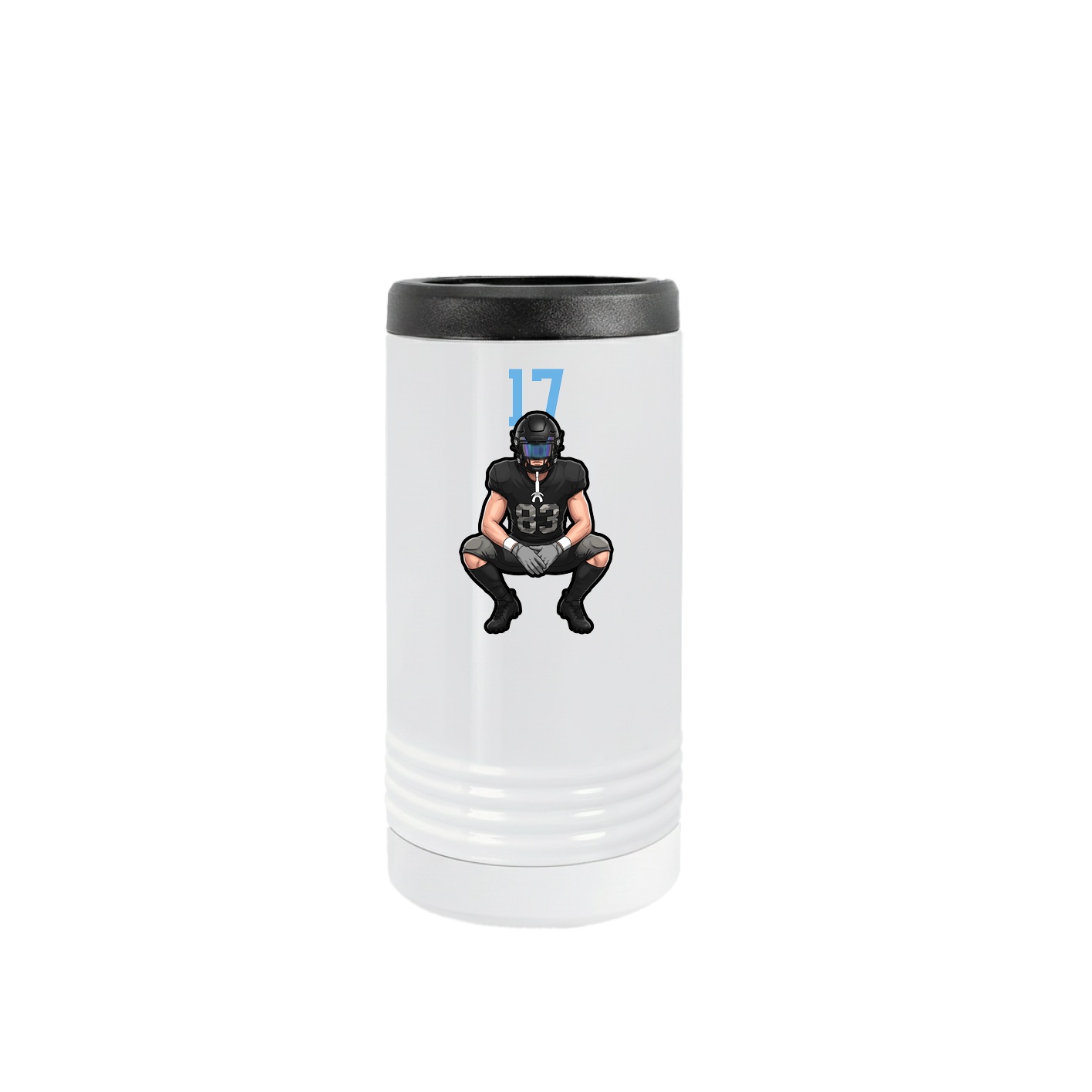 Slim Beverage Holder — Number Top in White